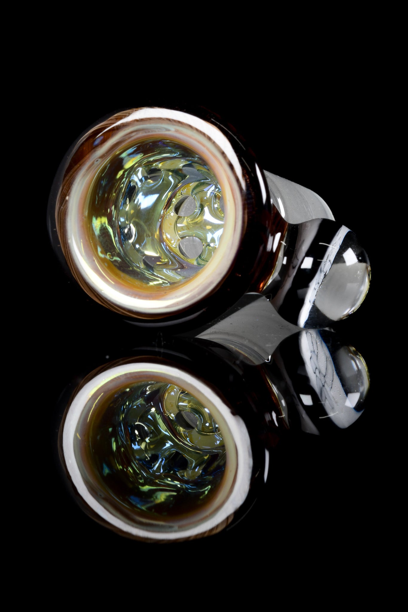 Blitzkriega Glass - 18mm 4 Hole Wood Grain Tech Slide W/ Blitzkriega Millie - 2