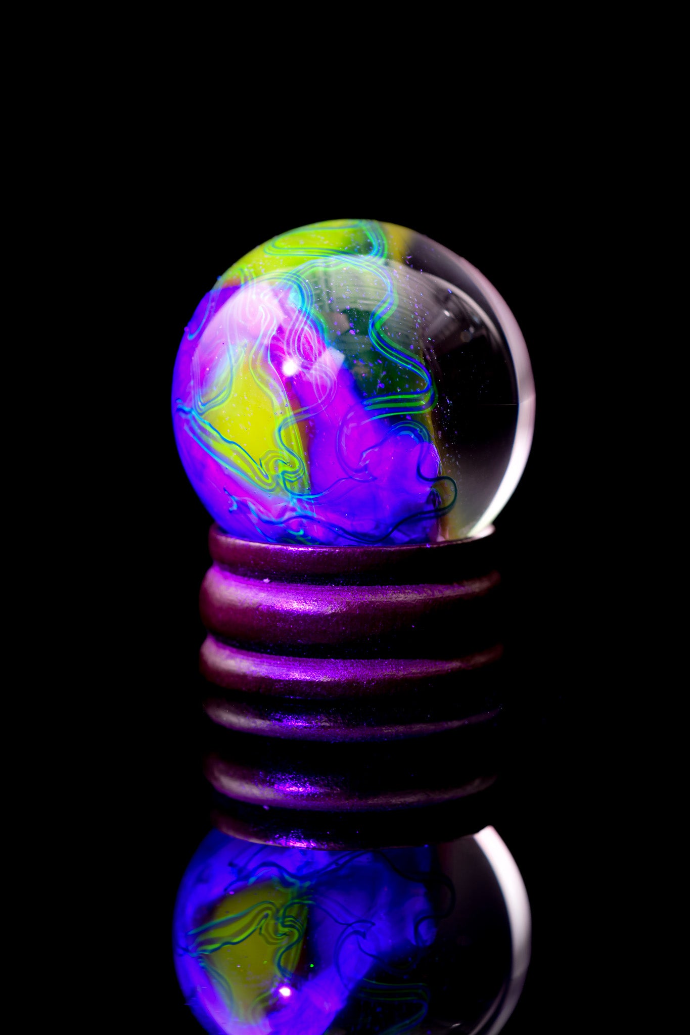 Scomo Glass - Rainbow Scribble Tech Roller W/ Opal