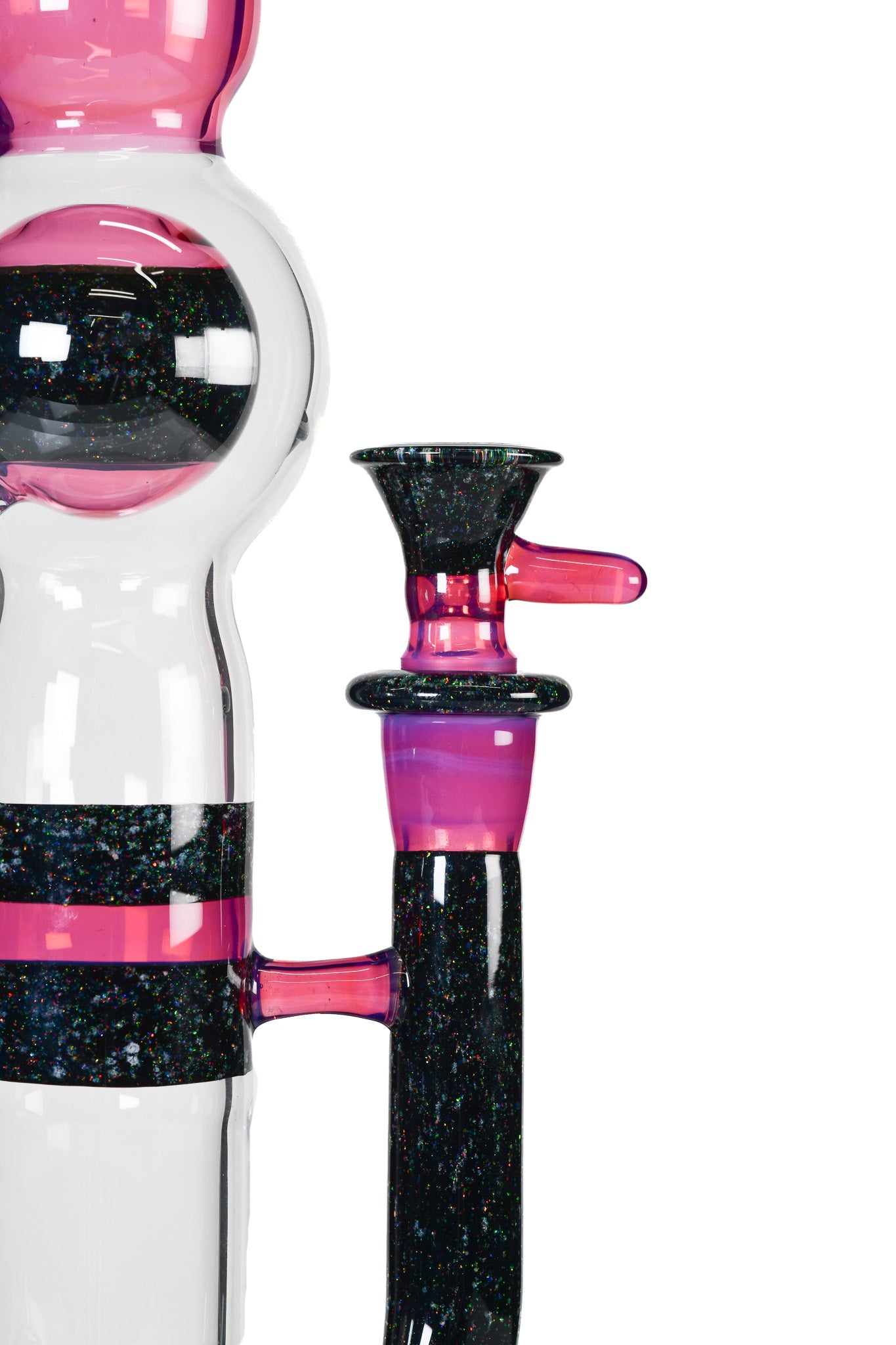 Full Zirk Glass - Stemline Ball Tube - Telemagenta/Cropal