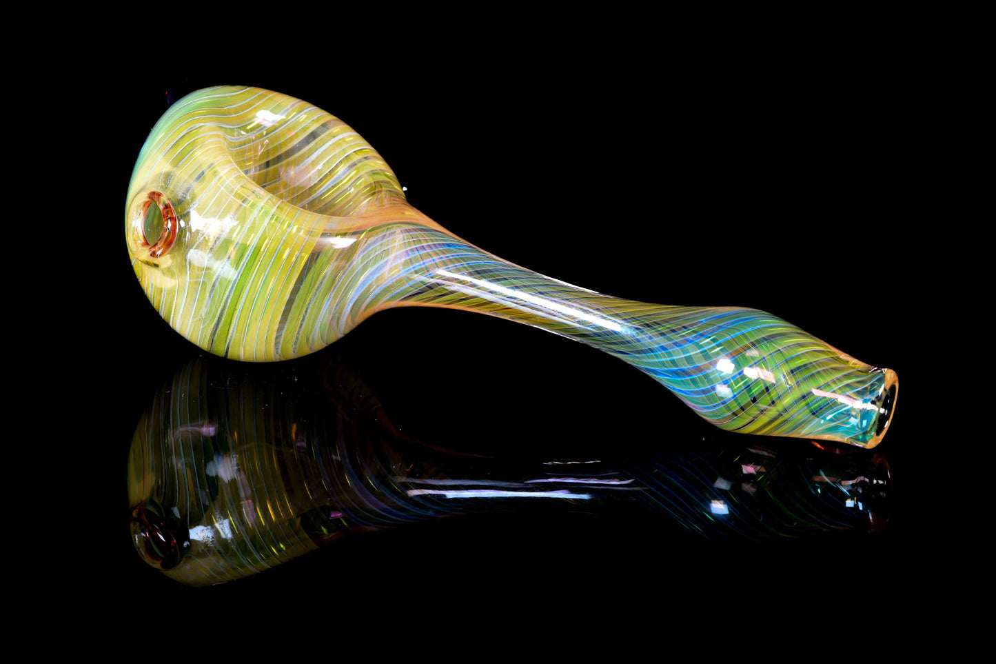 Kitty Meow Glass - Wrap and Rake Fumed Pipe - 5