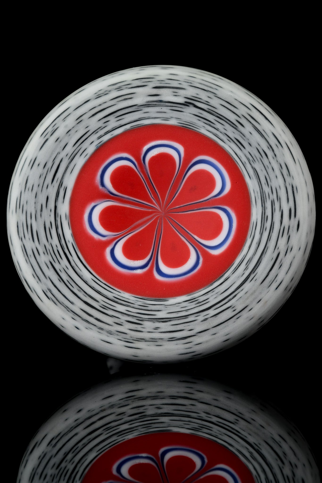 Engelmann Glass - Betula Gromet Mini Tube Bubbler W/ Worked Sections