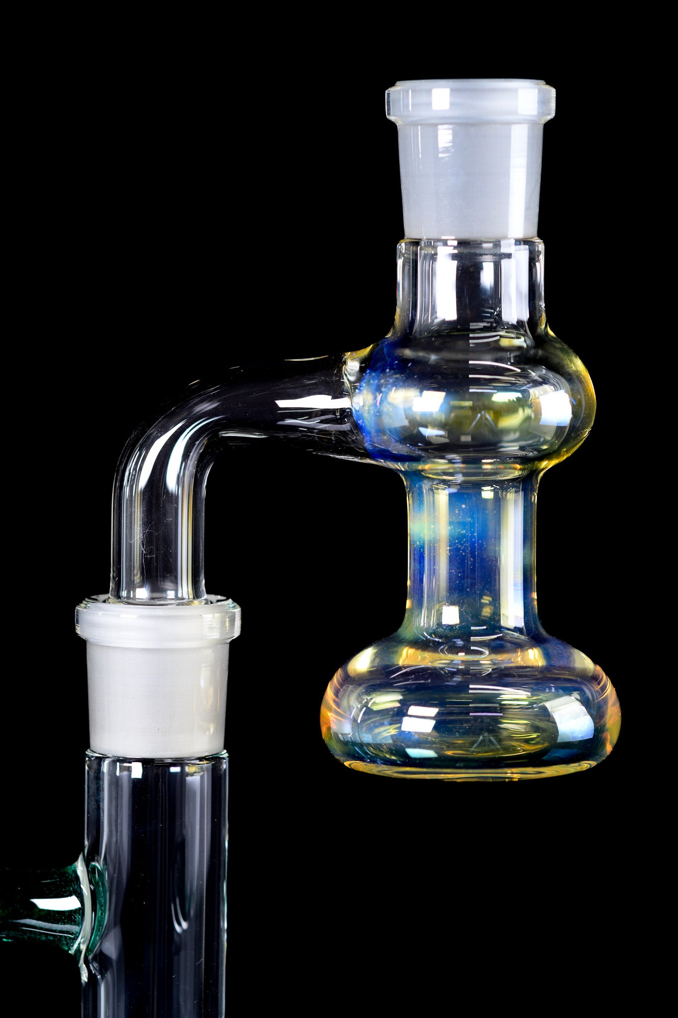 Green Belt Glass - 18mm 90° Fumed Ash Catcher - 4