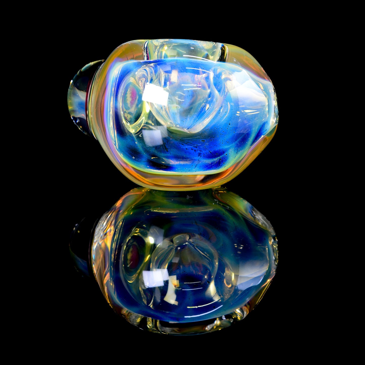 Tombstoned Glass - Fumed Honeycomb Grateful Dead Spoon Pipe - 2