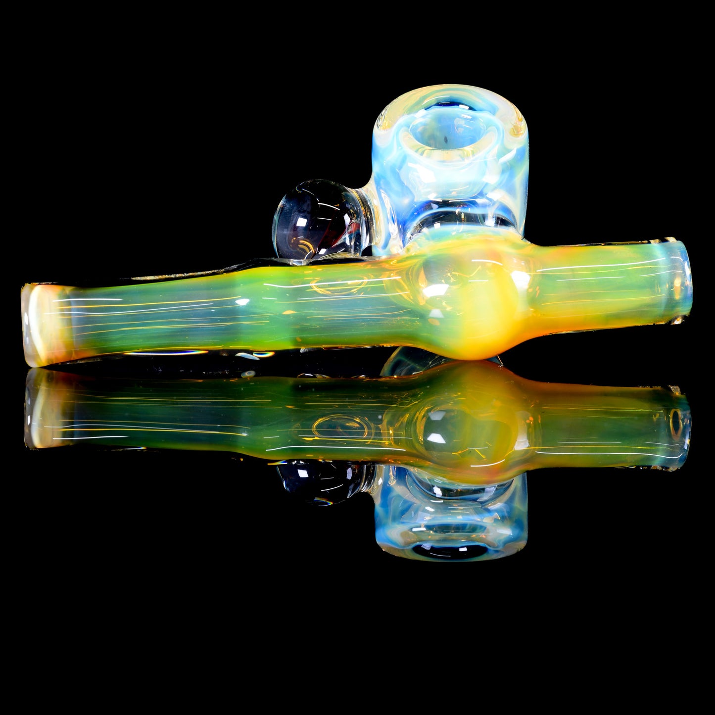 Tombstoned Glass - Fumed Grateful Dead Side Car - 1