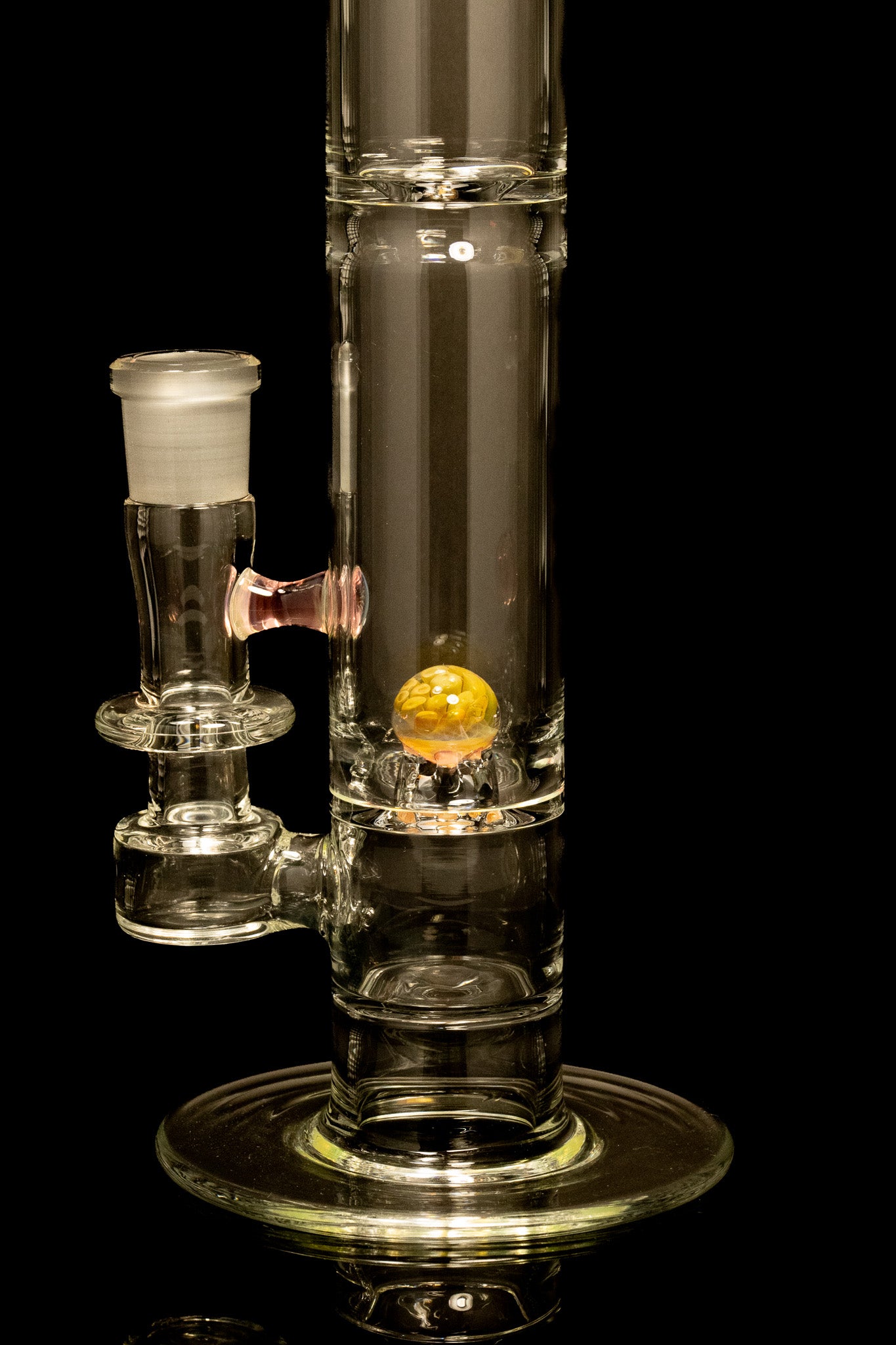 Disco Box Glass - 18mm Natty Perc Tube - 15