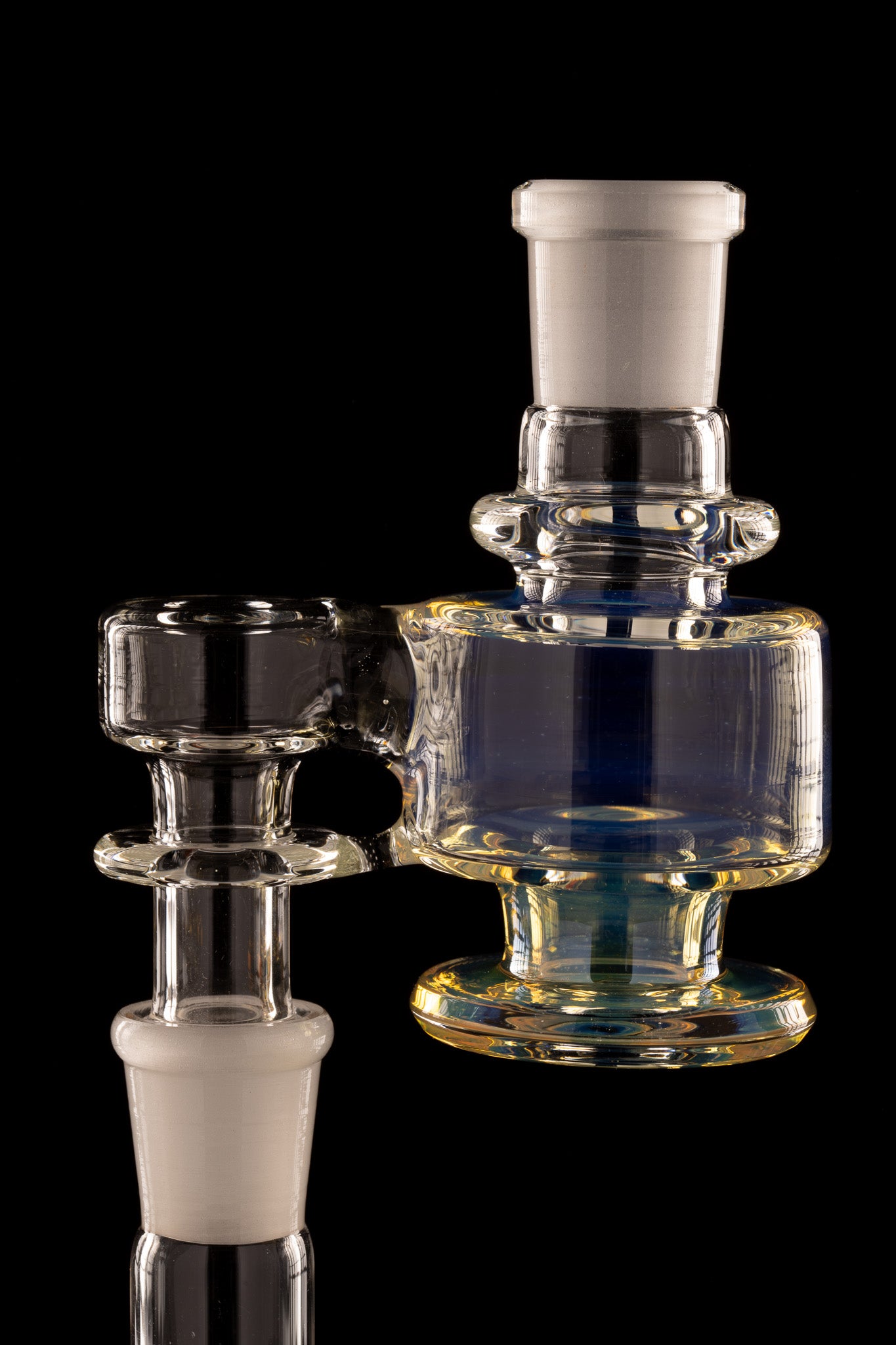 Disco Box Glass - 18mm 90° Fumed Dry Catcher - 4