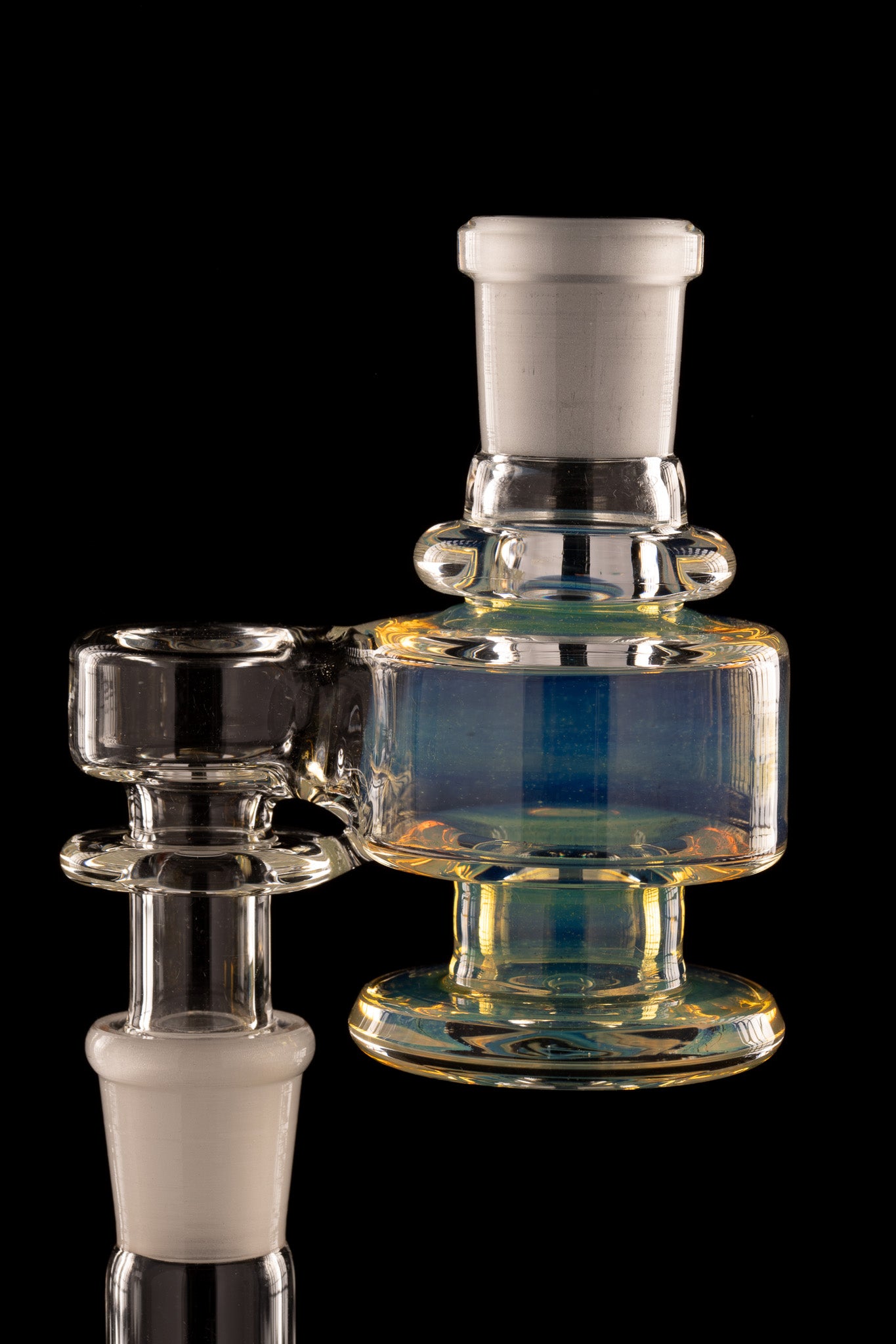 Disco Box Glass - 18mm 90° Fumed Dry Catcher - 7