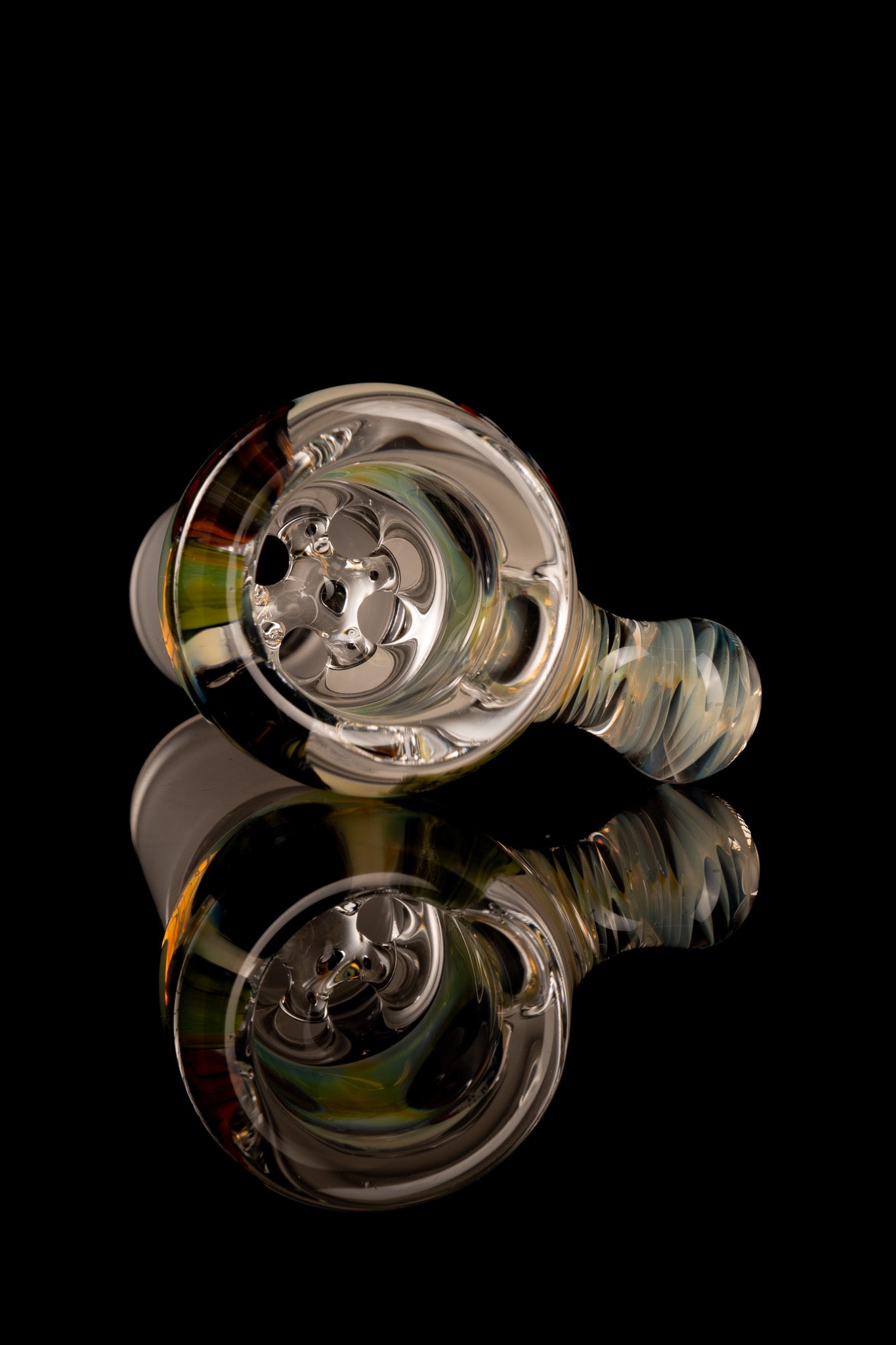 Tombstoned Glass - 18mm 4 Hole Millie Slide - 6