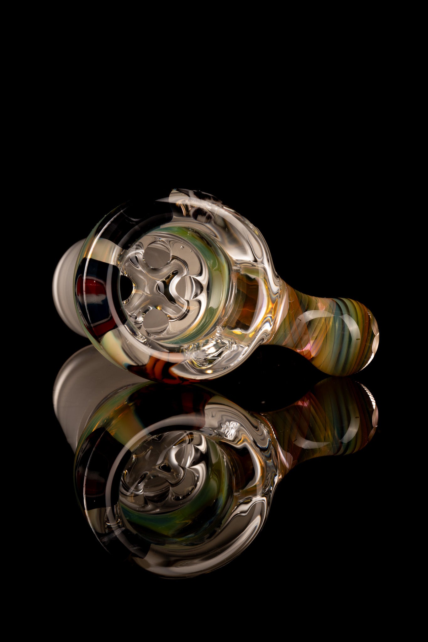 Tombstoned Glass - 18mm 4 Hole Millie Slide - 7