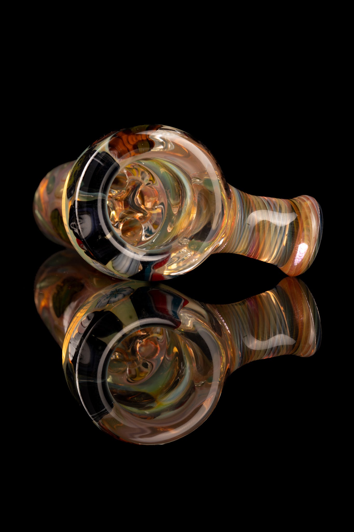 Tombstoned Glass - 18mm 4 Hole Fully Worked Millie Slide - 1