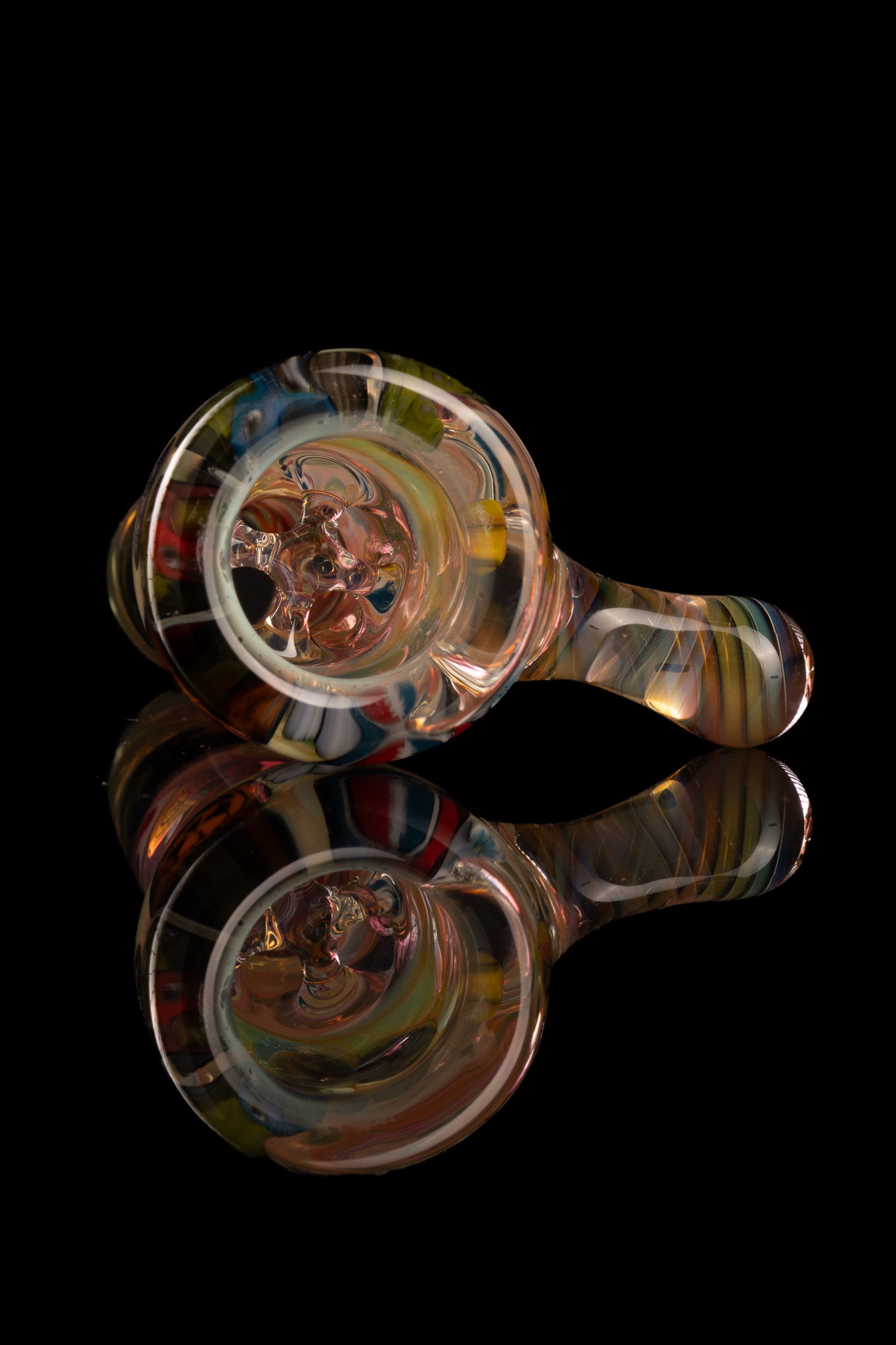 Tombstoned Glass - 18mm 4 Hole Fully Worked Millie Slide - 4