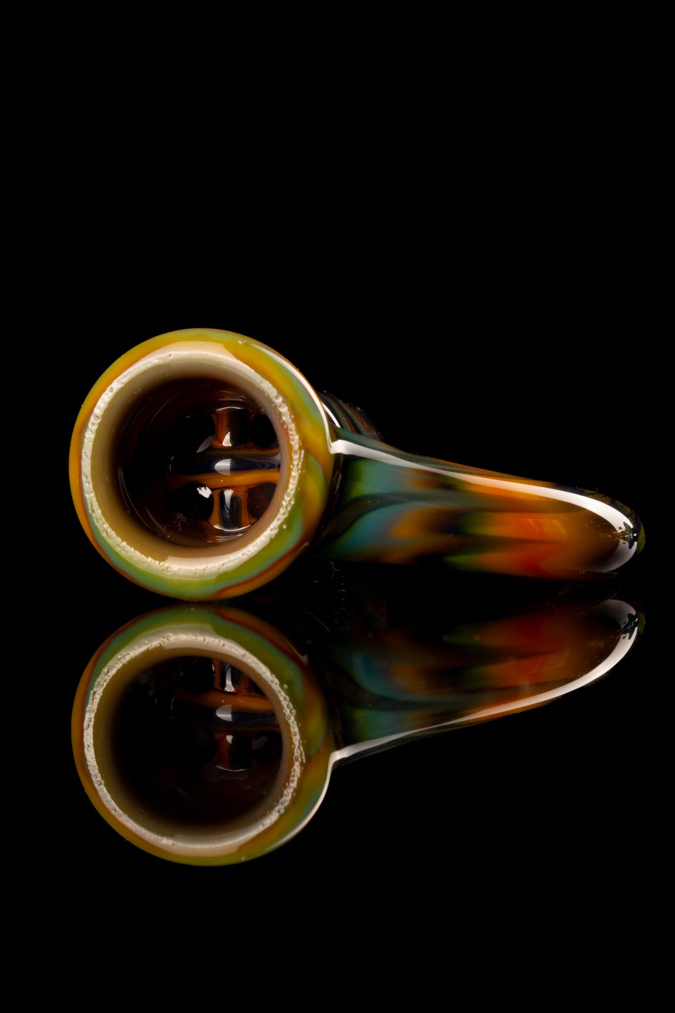 Amorphous Symphony x Welch Glass - 18mm 4 Hole Fully Worked Horn Slide - 1