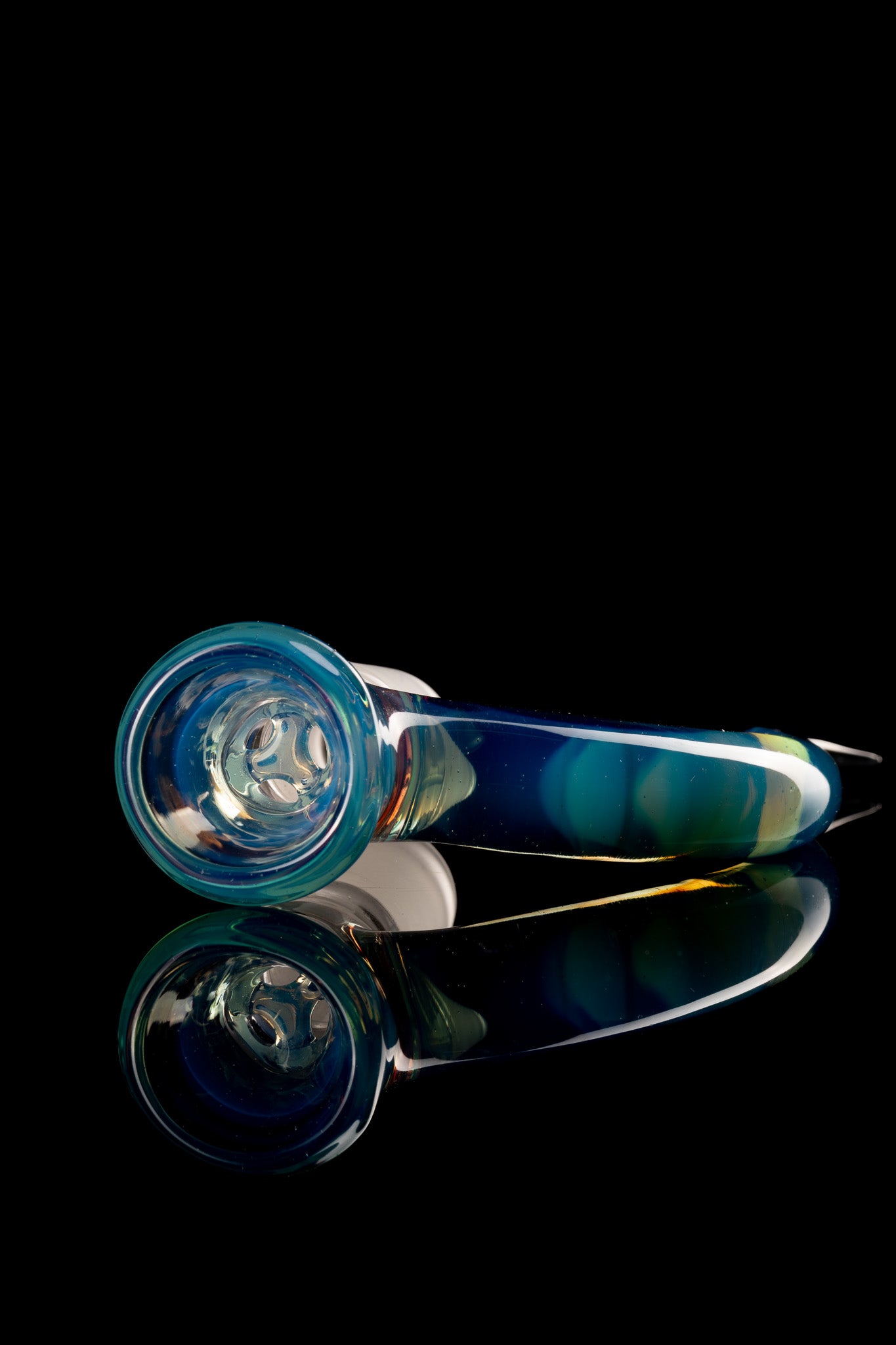 Asu Glass - 18mm 3 Hole Horn Slide - 1