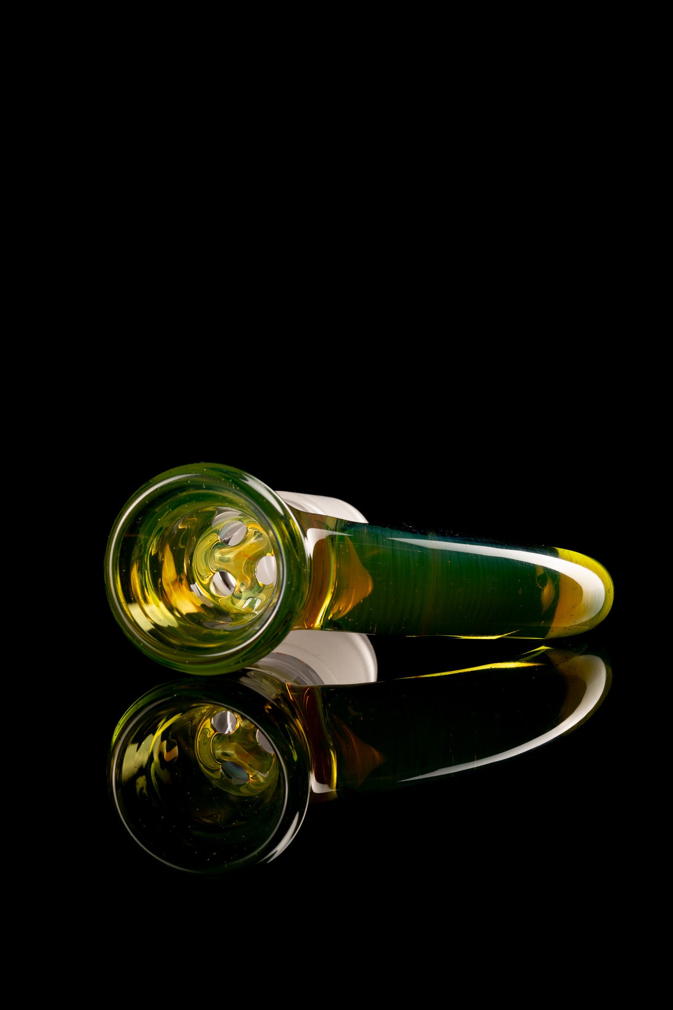 Asu Glass - 18mm 3 Hole Horn Slide - 2