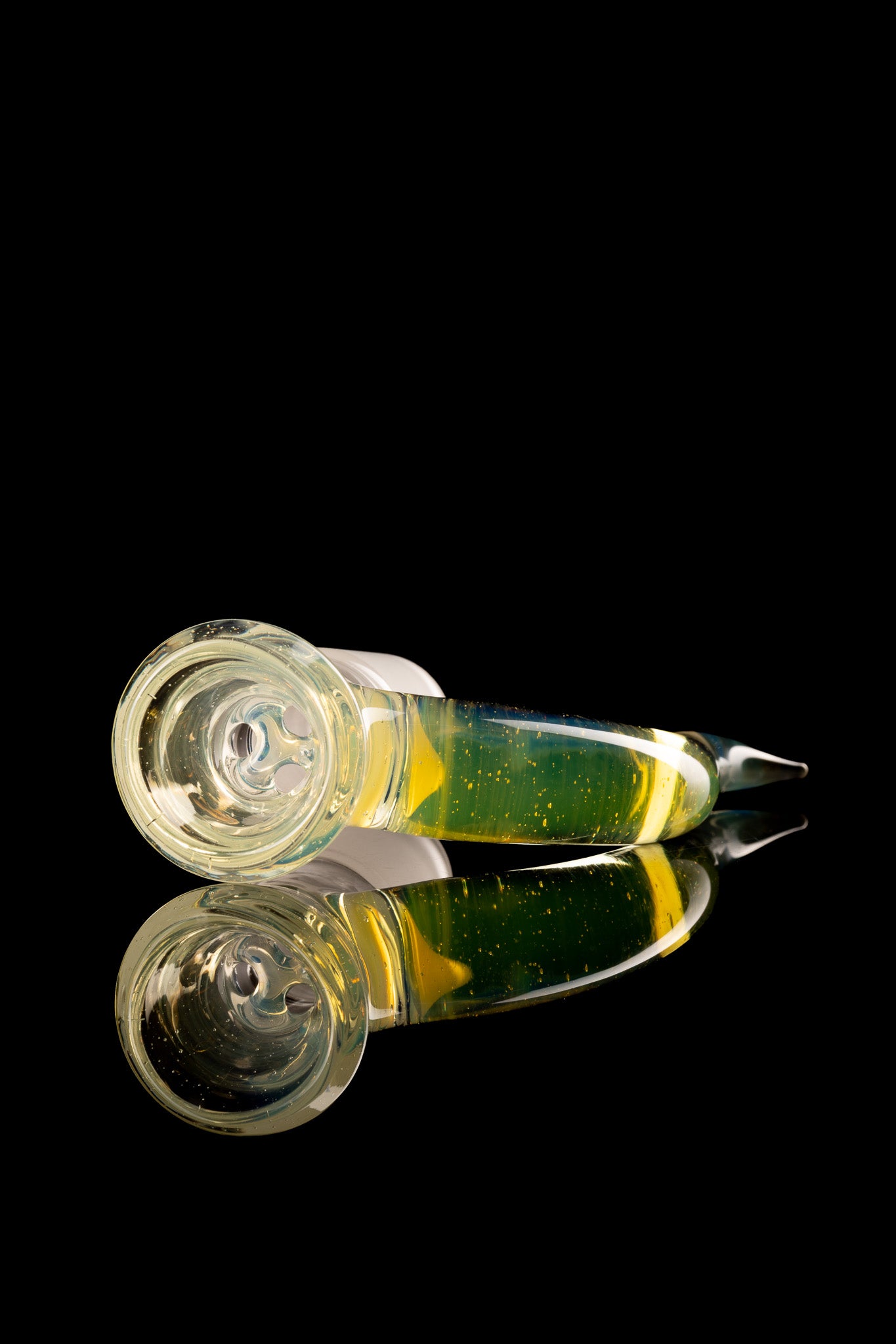 Asu Glass - 18mm 3 Hole Horn Slide - 9