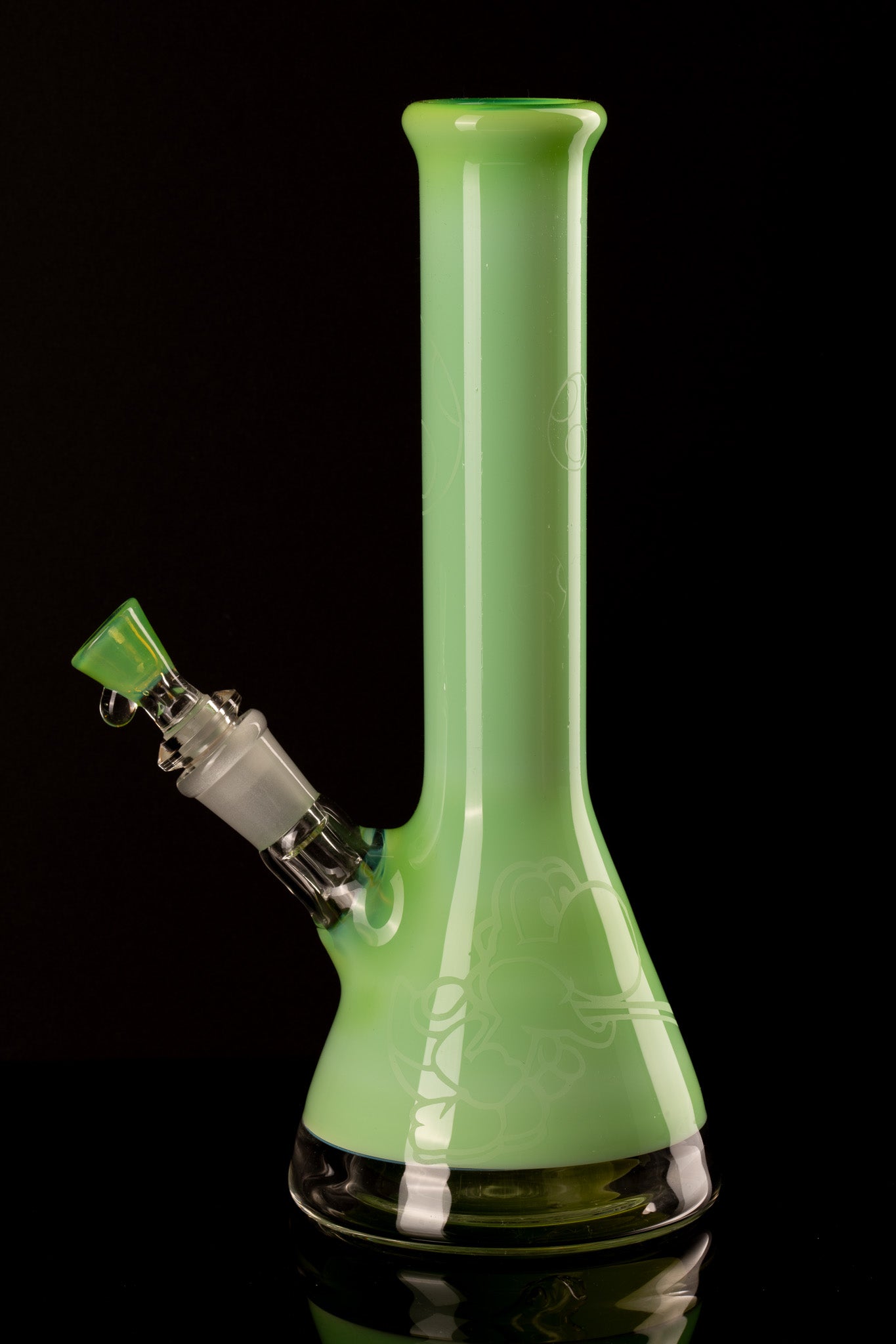 Al Gore - Heavily Accented Yoshi Sandblasted Beaker