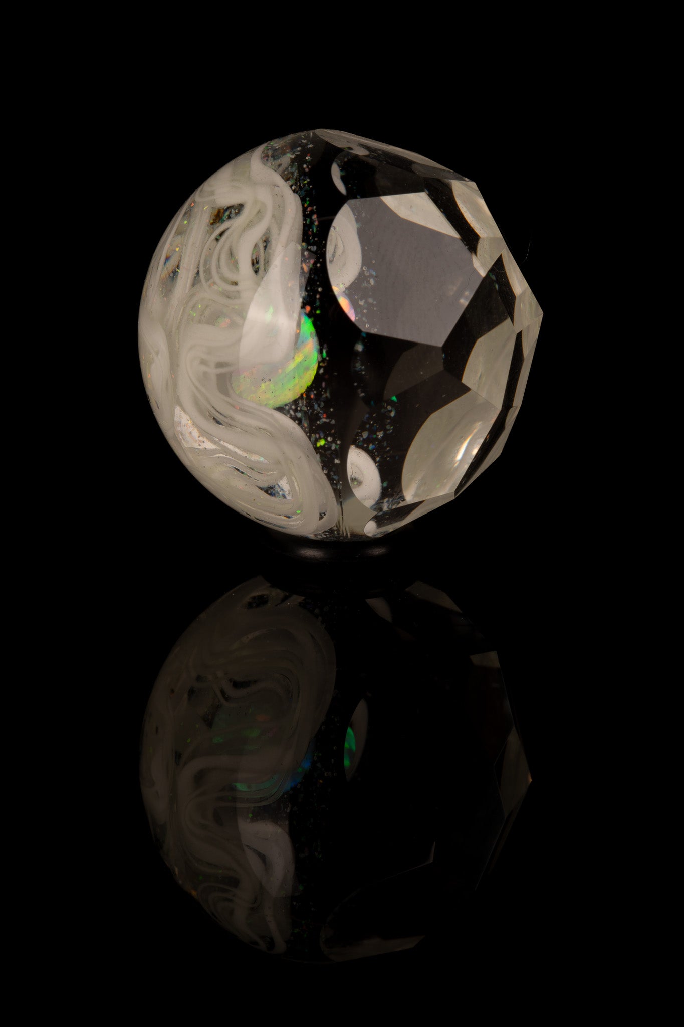 Scomo Glass - Faceted UV Scribble Tech Roller W/ Opal