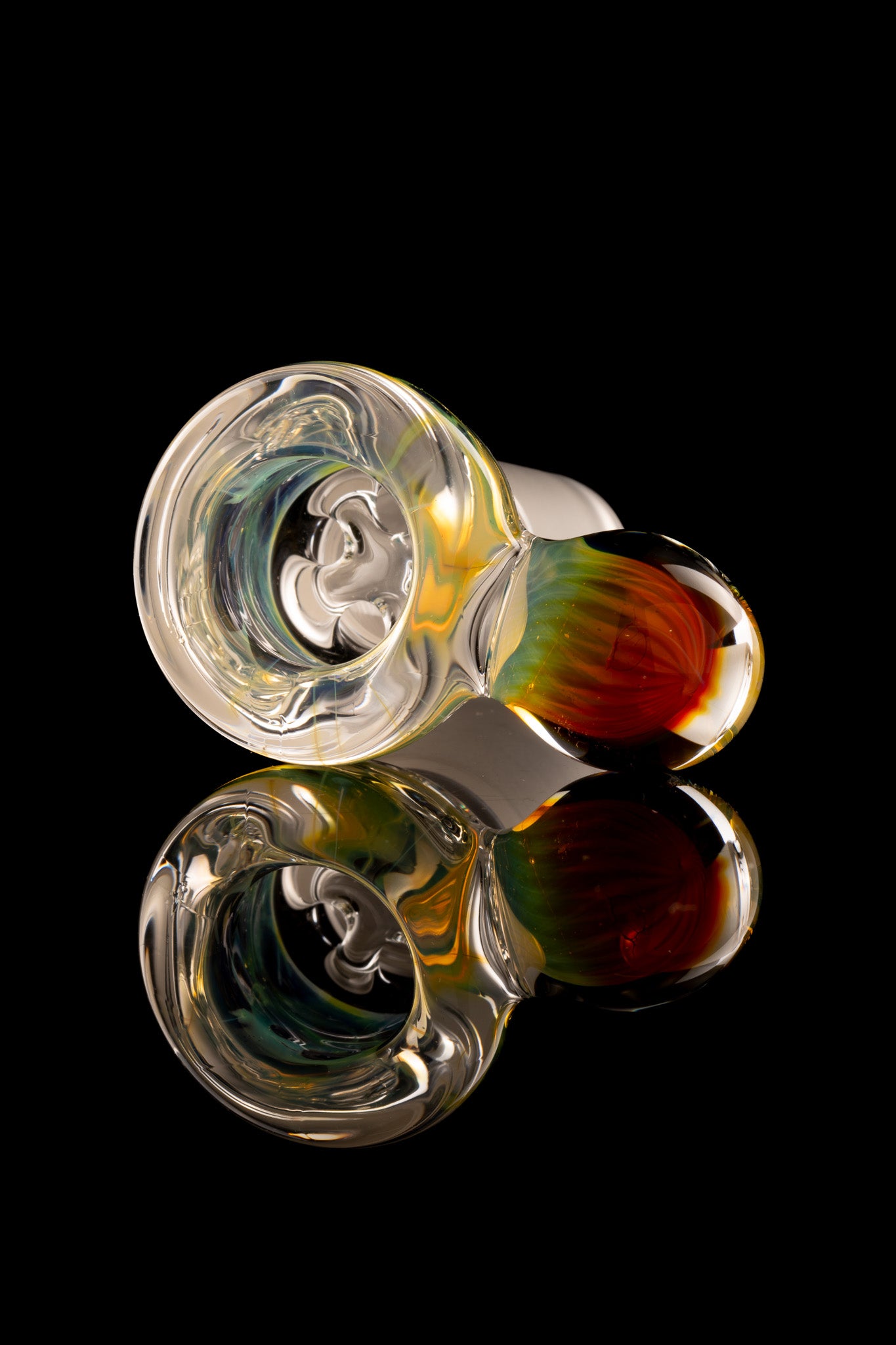 Tombstoned Glass - 18mm 4 Hole Fumed Nub Slide - 2