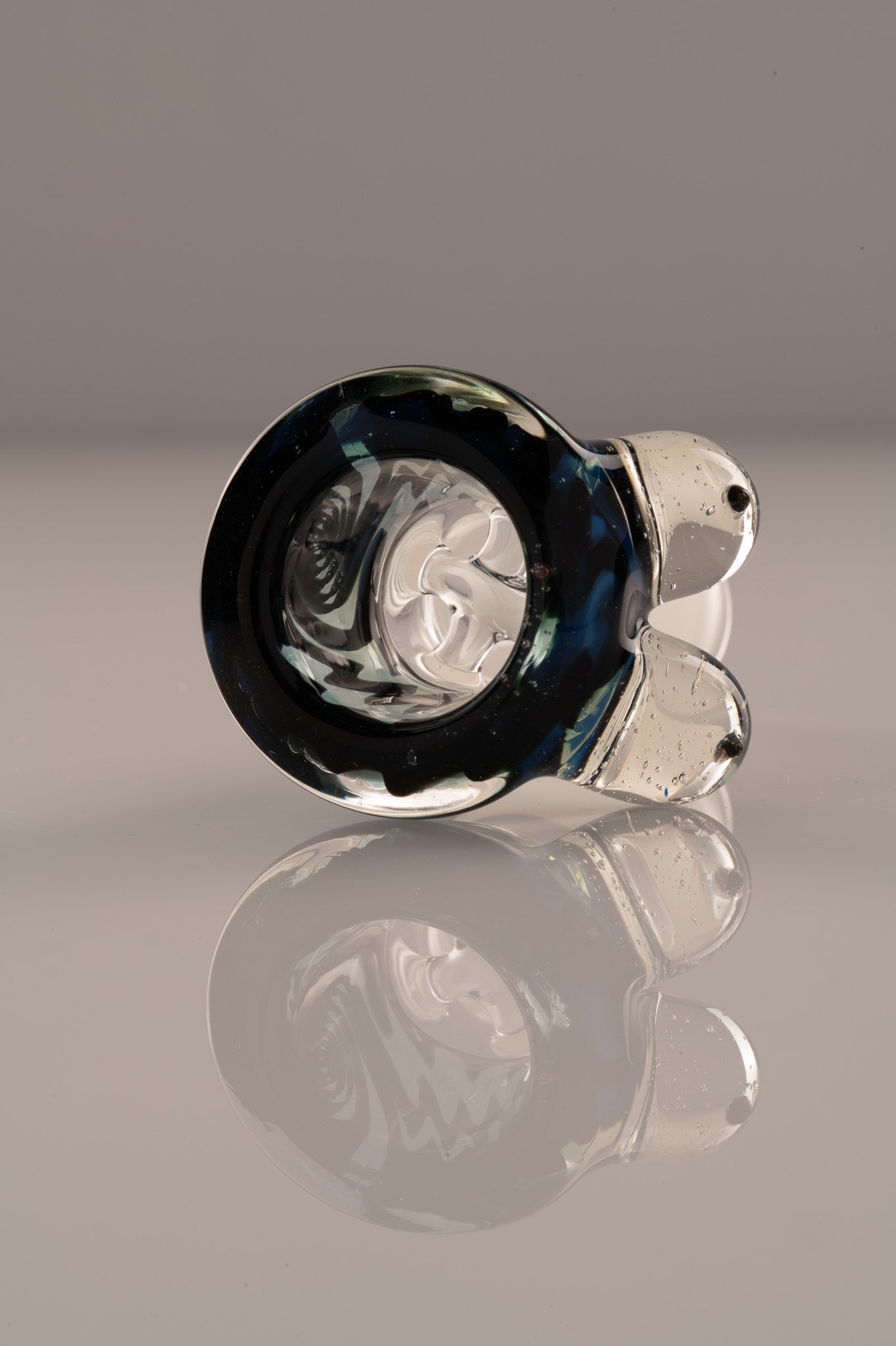 Titz Glass - 18mm 4 Hole Line Worked Titty Slide - 9