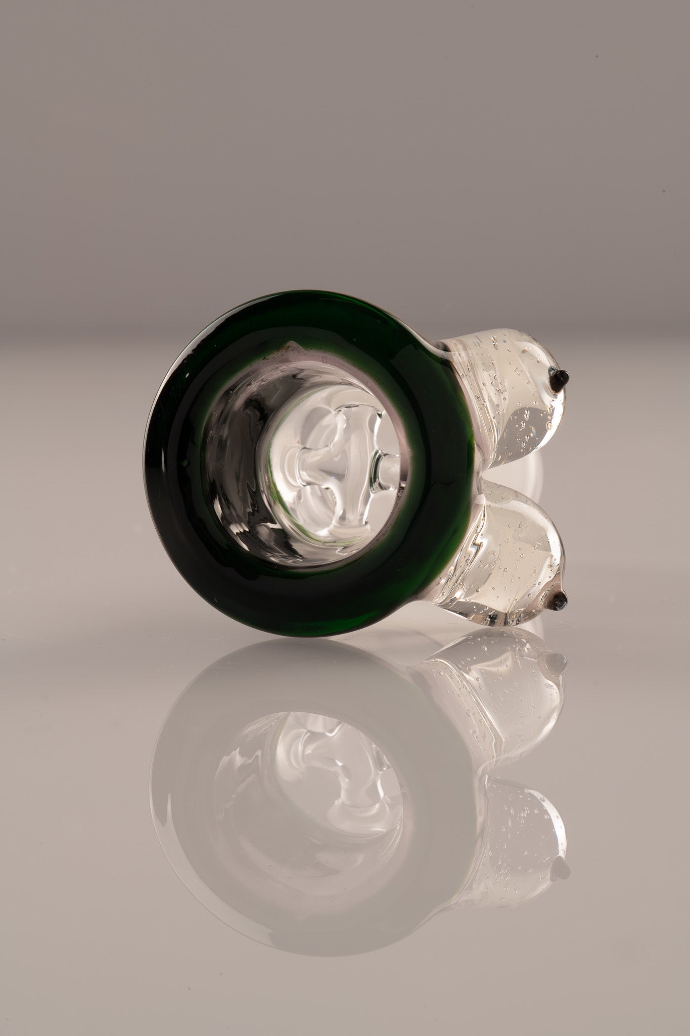 Titz Glass - 18mm 4 Hole Line Worked Titty Slide - 10