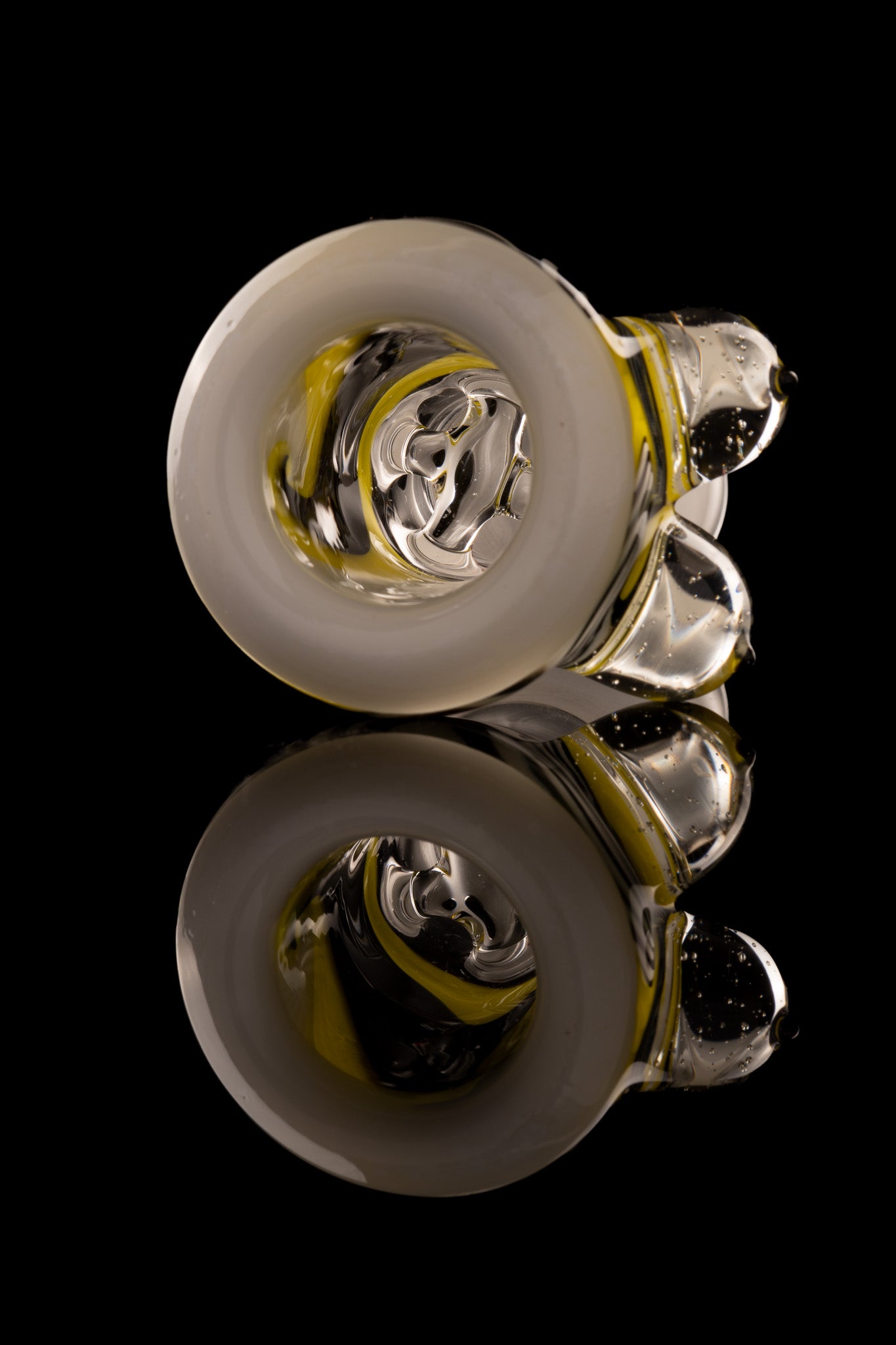 Titz Glass - 18mm 4 Hole Line Worked Titty Slide - 7