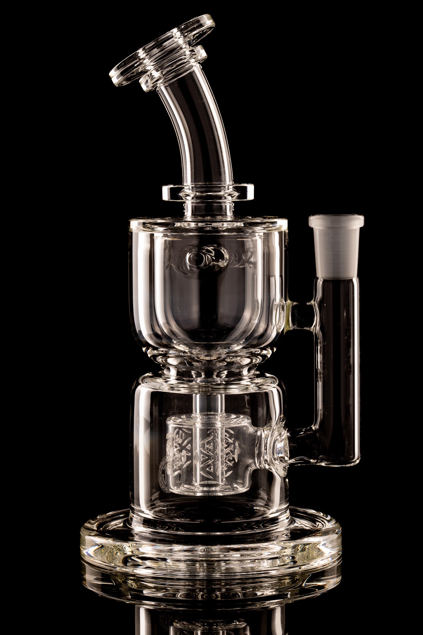 Fat Boy Glass - 14mm Clear Full Size Torus Recycler