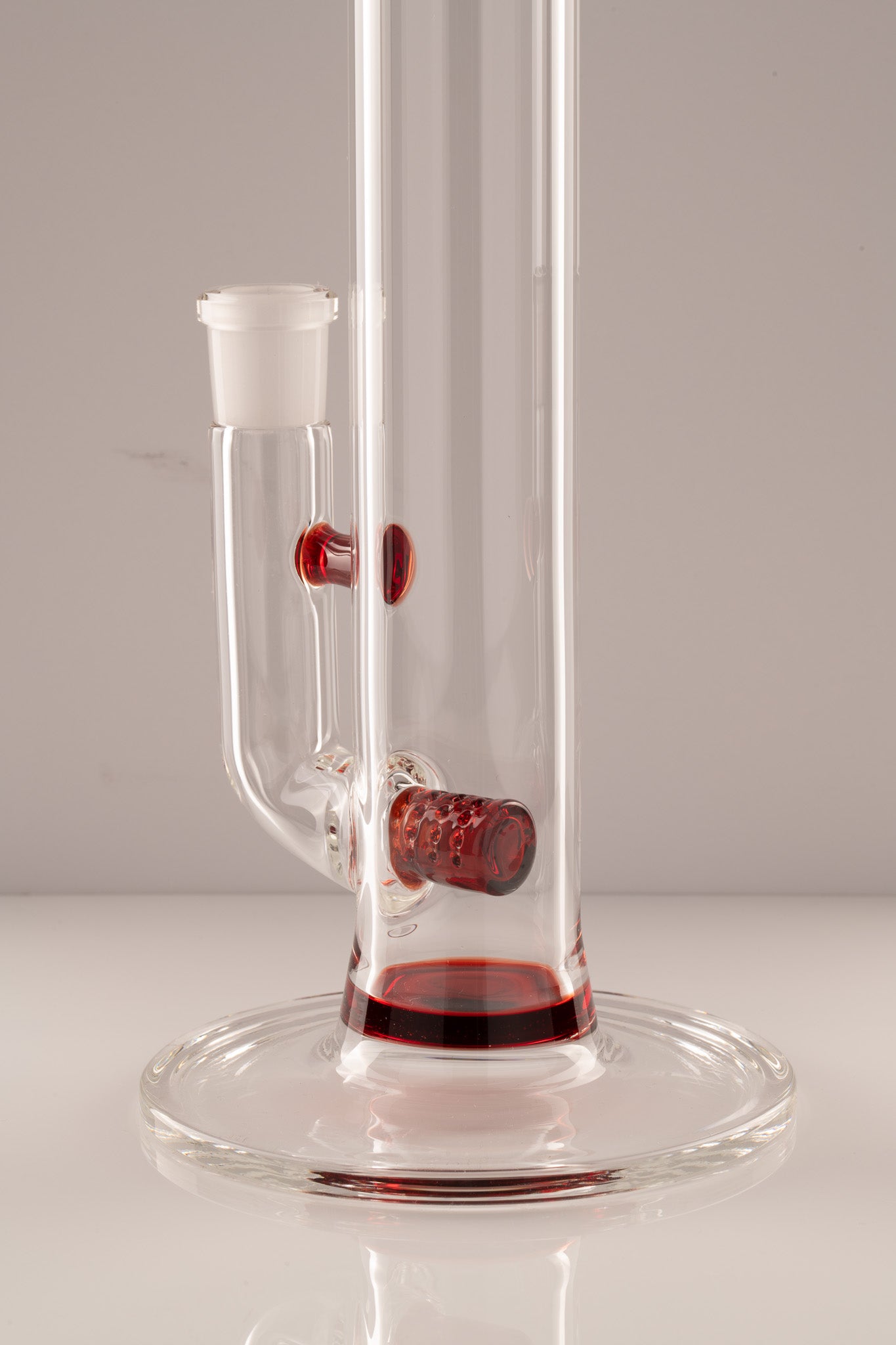 Green Belt Glass - Colour Accented 44mm Stemline - Pomegranate