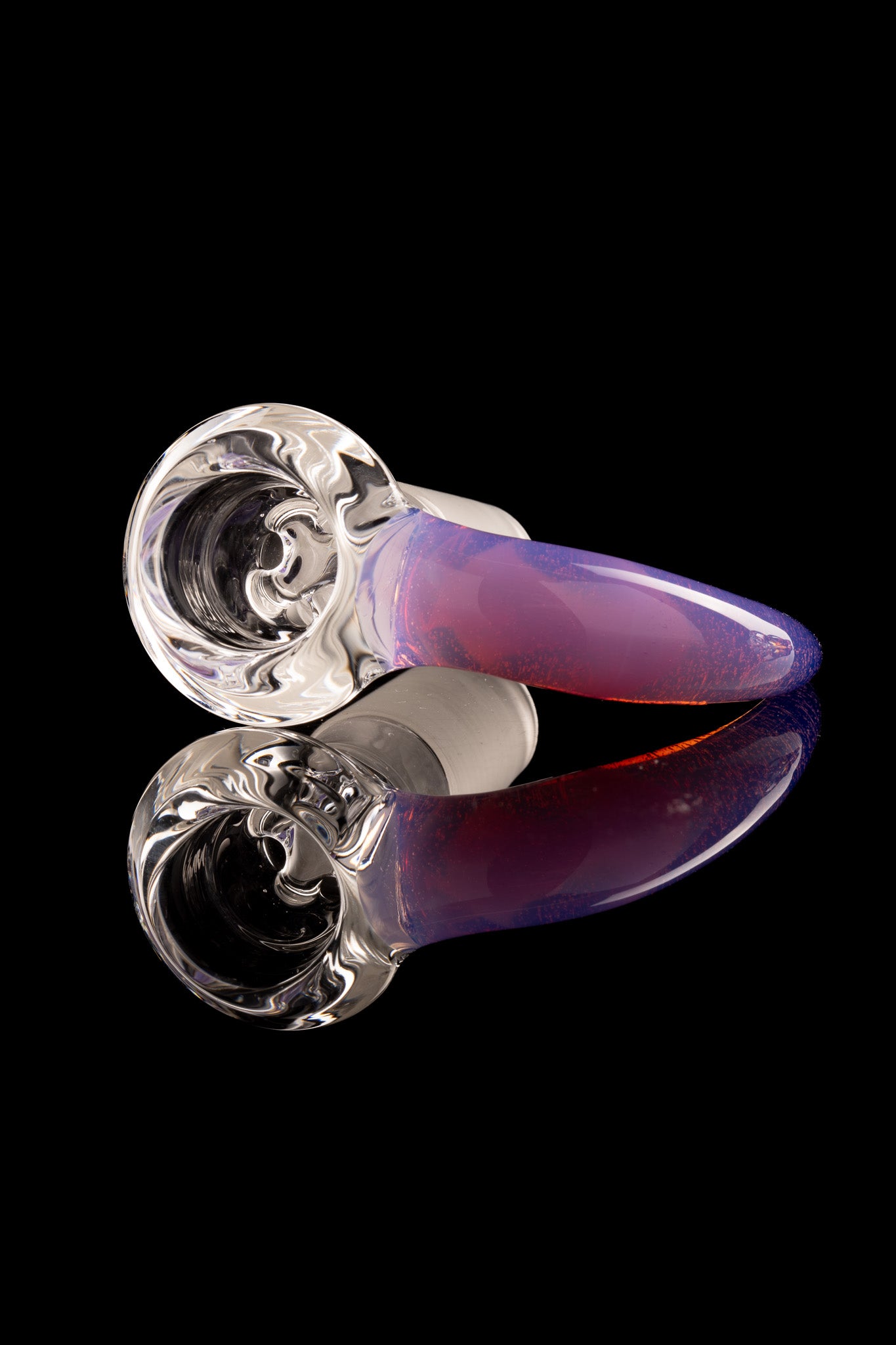 Green Belt Glass - 18mm 4 Hole Accented Horn Slide - 3