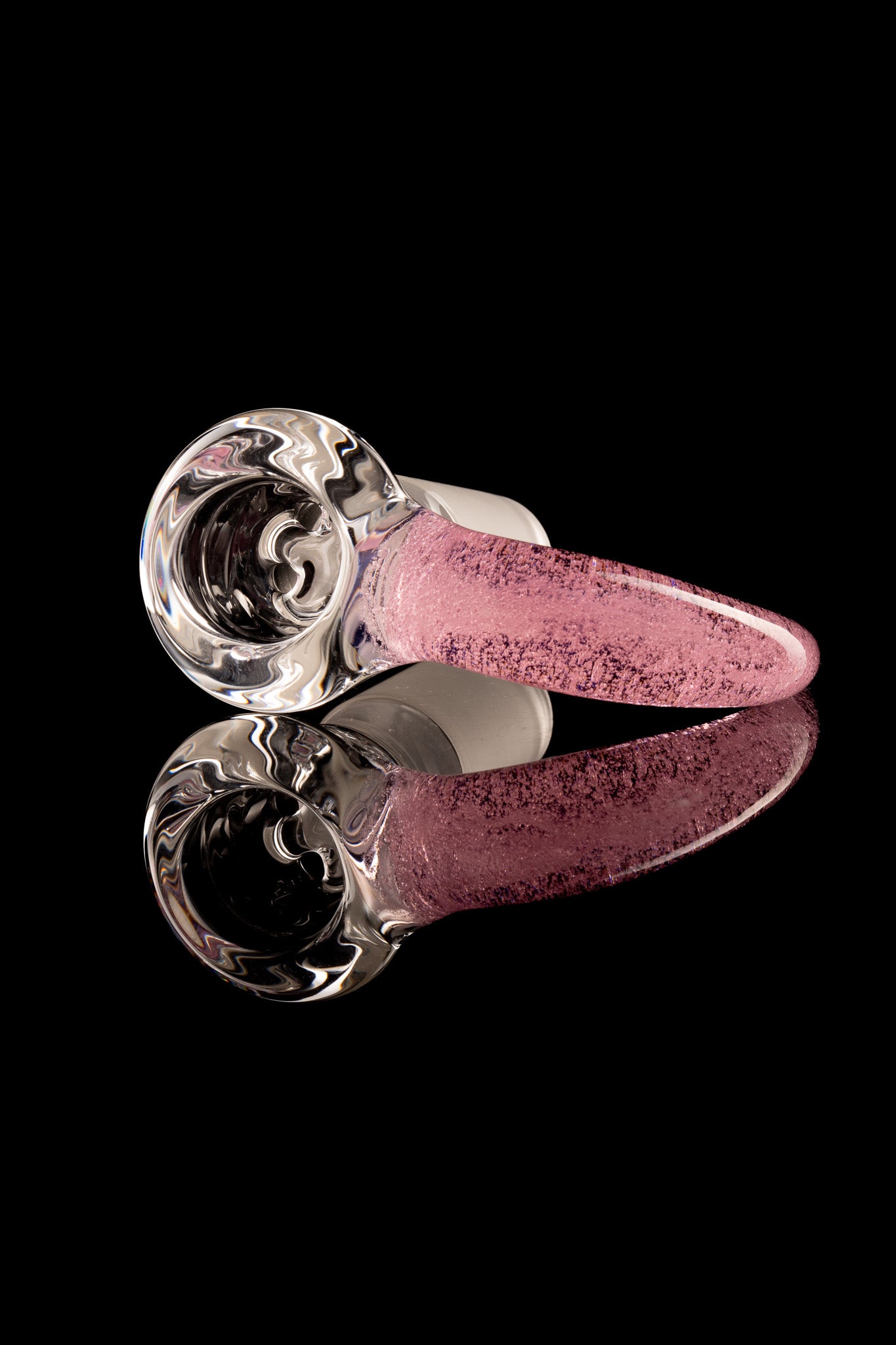 Green Belt Glass - 18mm 4 Hole Accented Horn Slide - 5