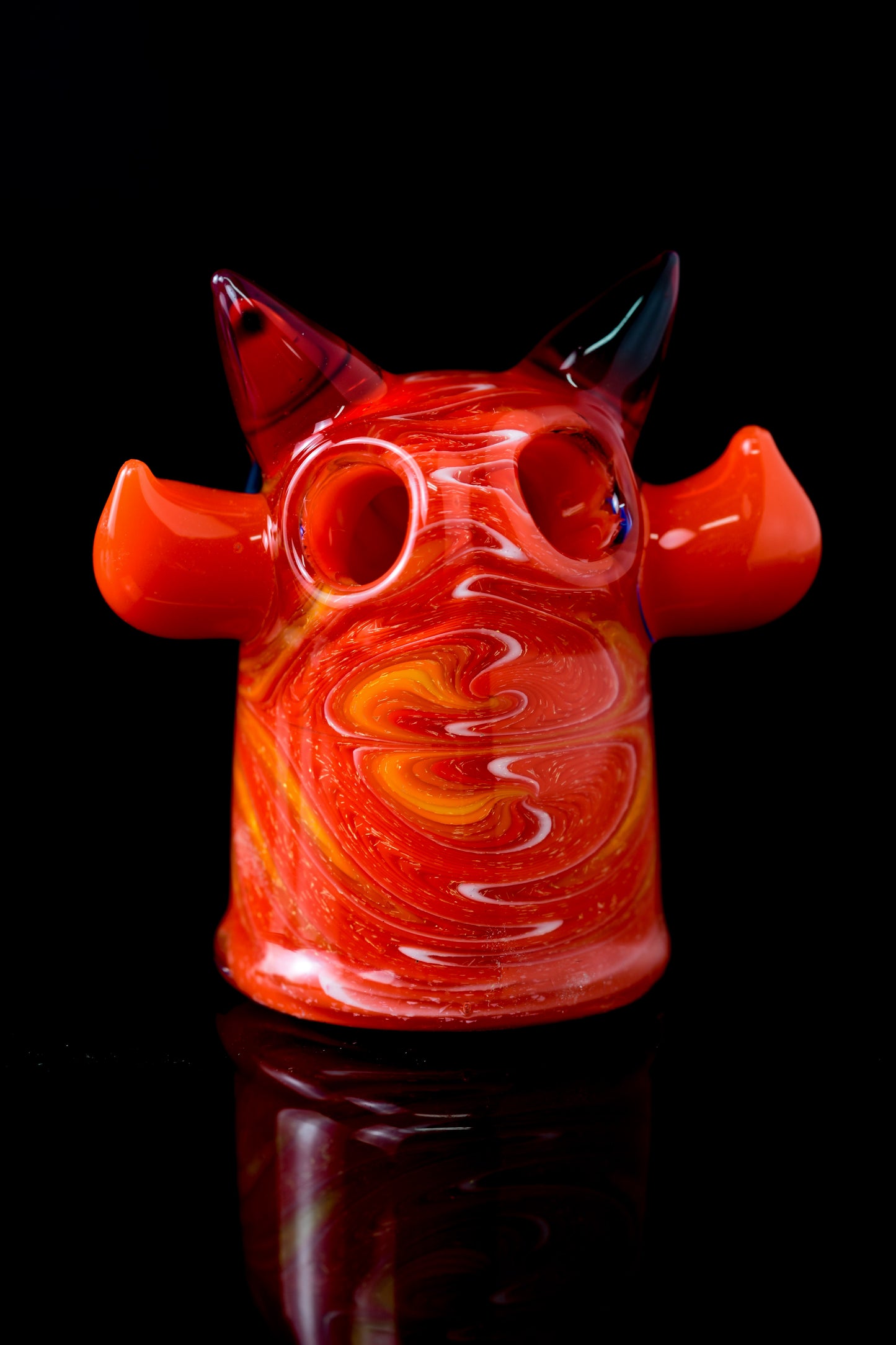 Rob Morrsion Glass - Worked Collab Bull Pendant - 2