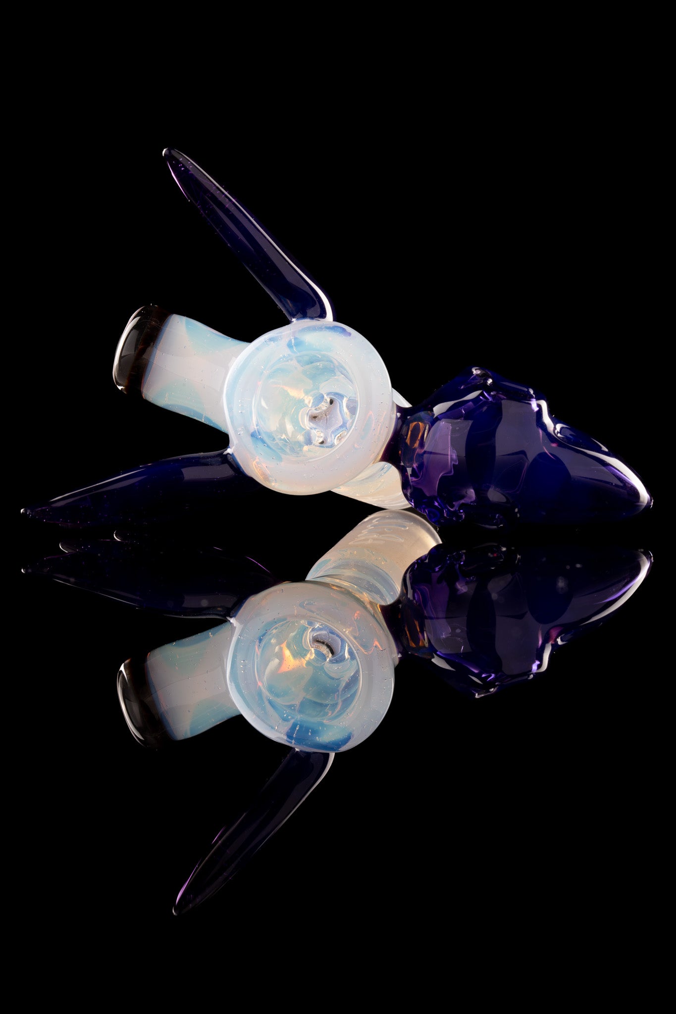 Thill Glassworks X Burtoni - 18mm 4-Hole Collab Skull w/Wings Slide
