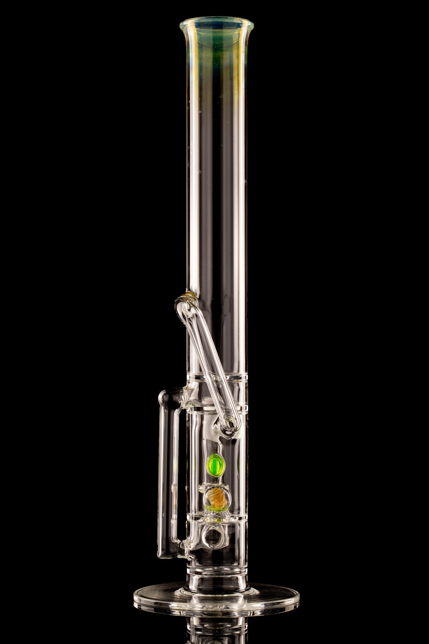 Discobox Glass - 44mm Marble Natty Recycler Tube - 1