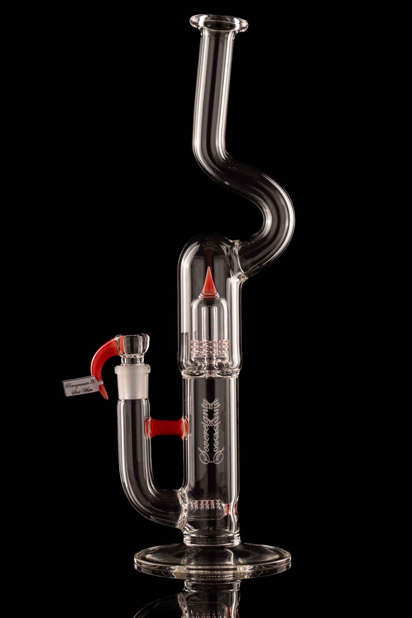 Sovereignty - MA - Upgrid 16mm 6 Cut Stemline to Mini Grid Dome w/Natty Neck - Pomegranate/Star White