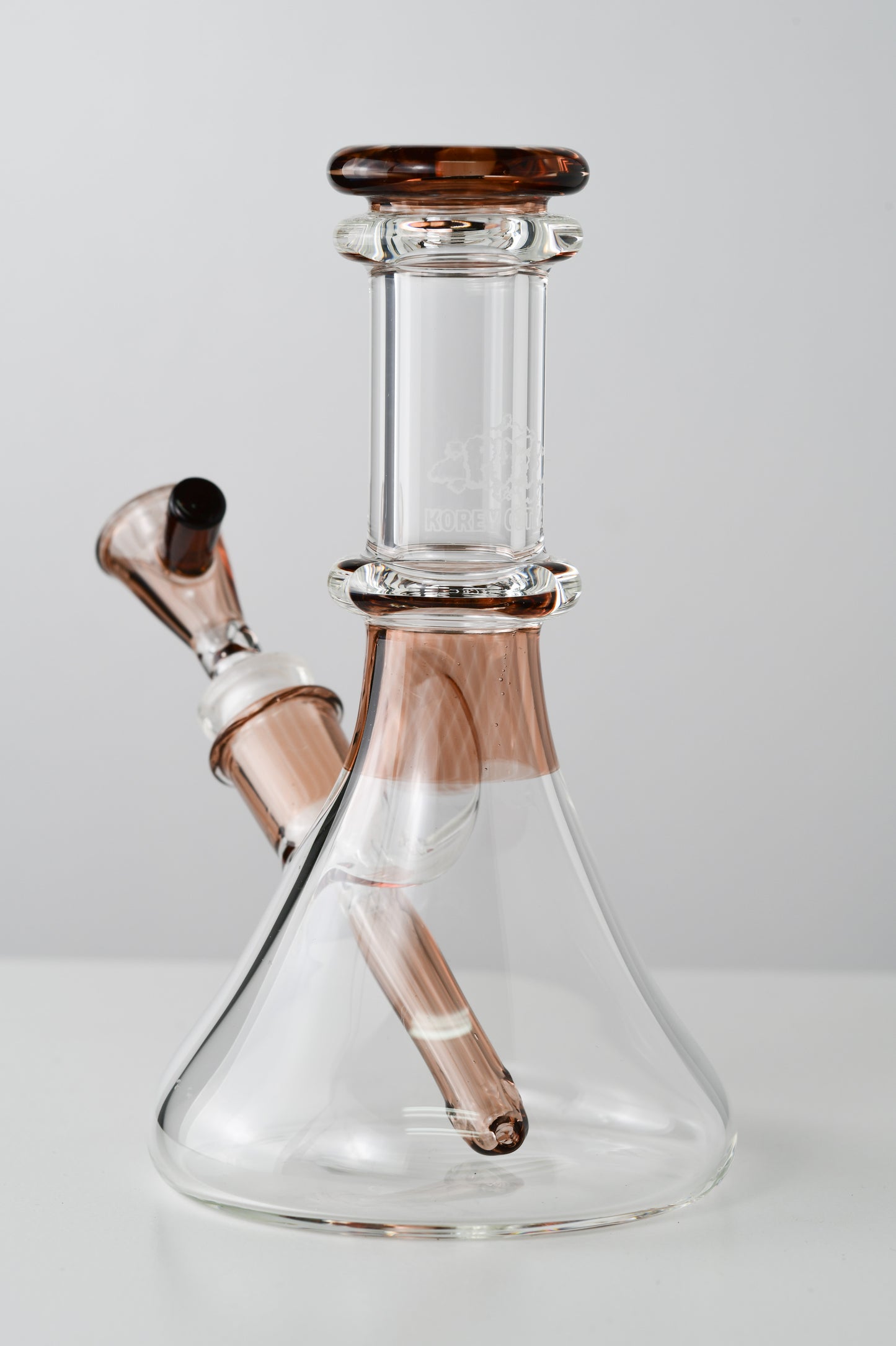 Korey Cotnam Puff Small Beaker 6" 10mm Sienna Brown