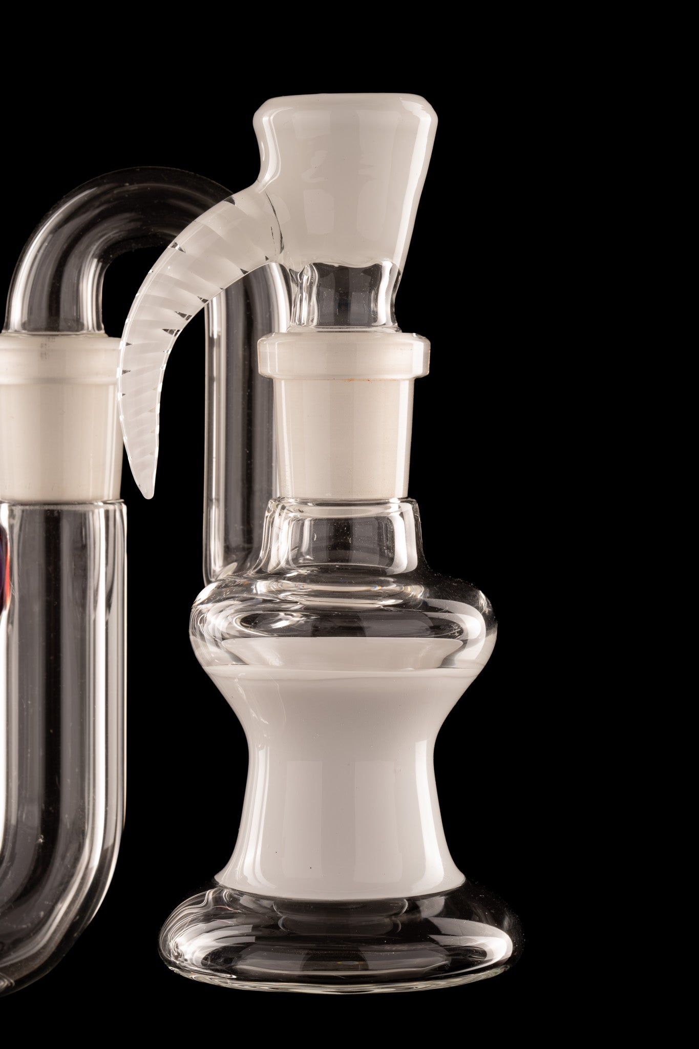 Al Gore - 18mm Accented Dry Ash Catcher w/Bowl Set - White