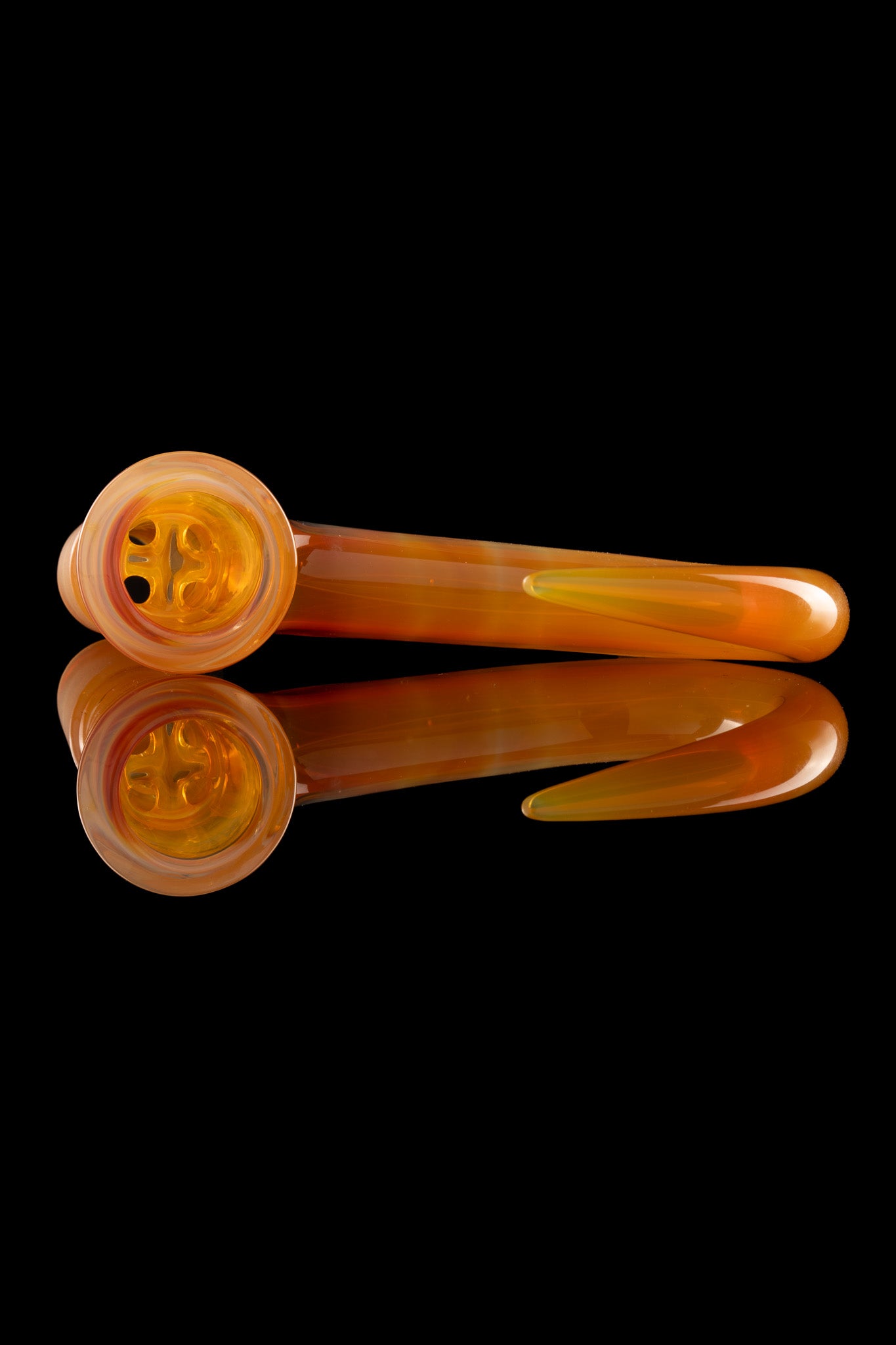 Thill Glassworks - 18mm 4-Hole Full Colour Slide - Heavy Encased Amber Purple