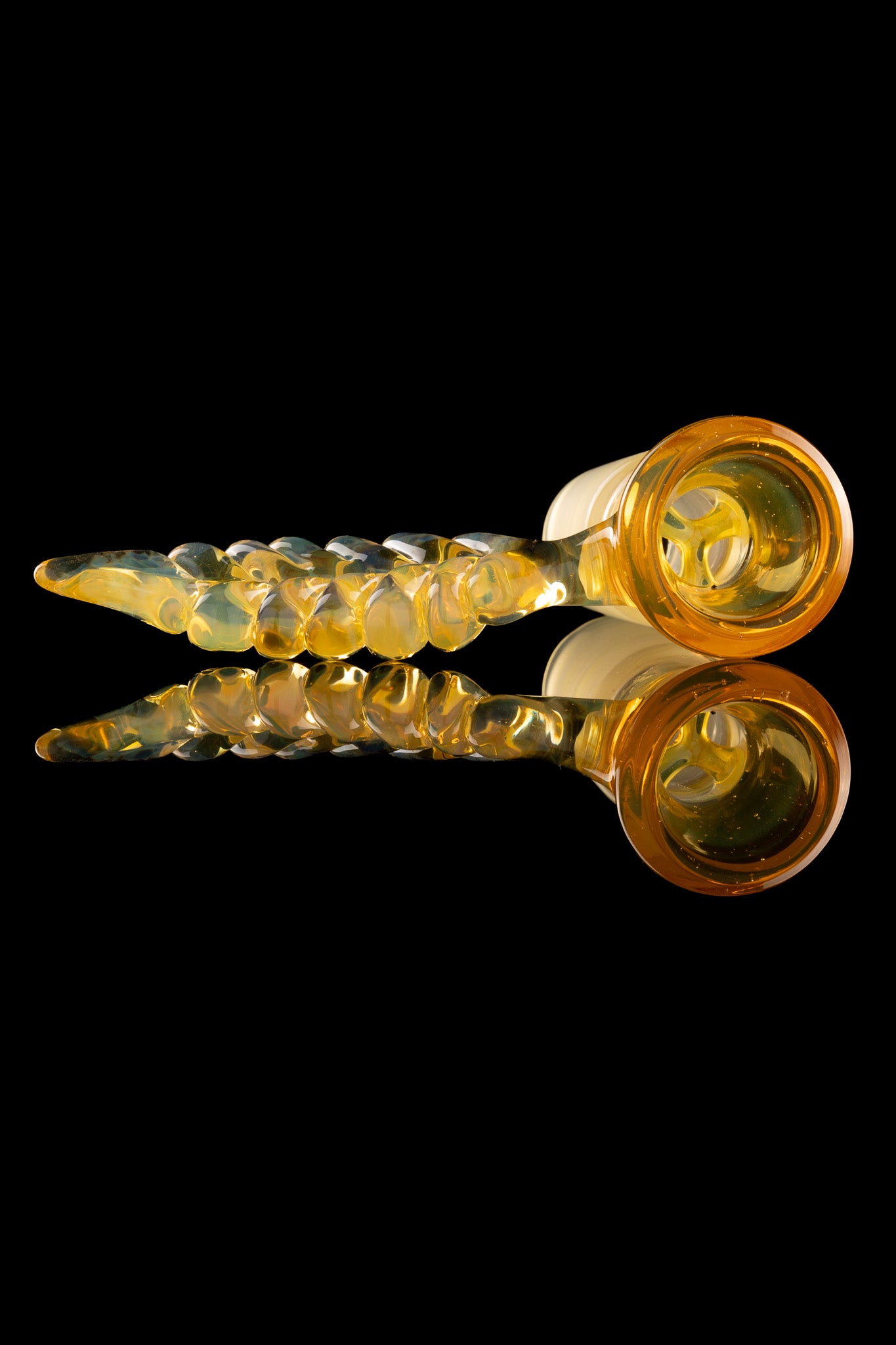 Asu Glass - Full Work 18mm 3 Hole w/ Leaf Handle - Vaxxine