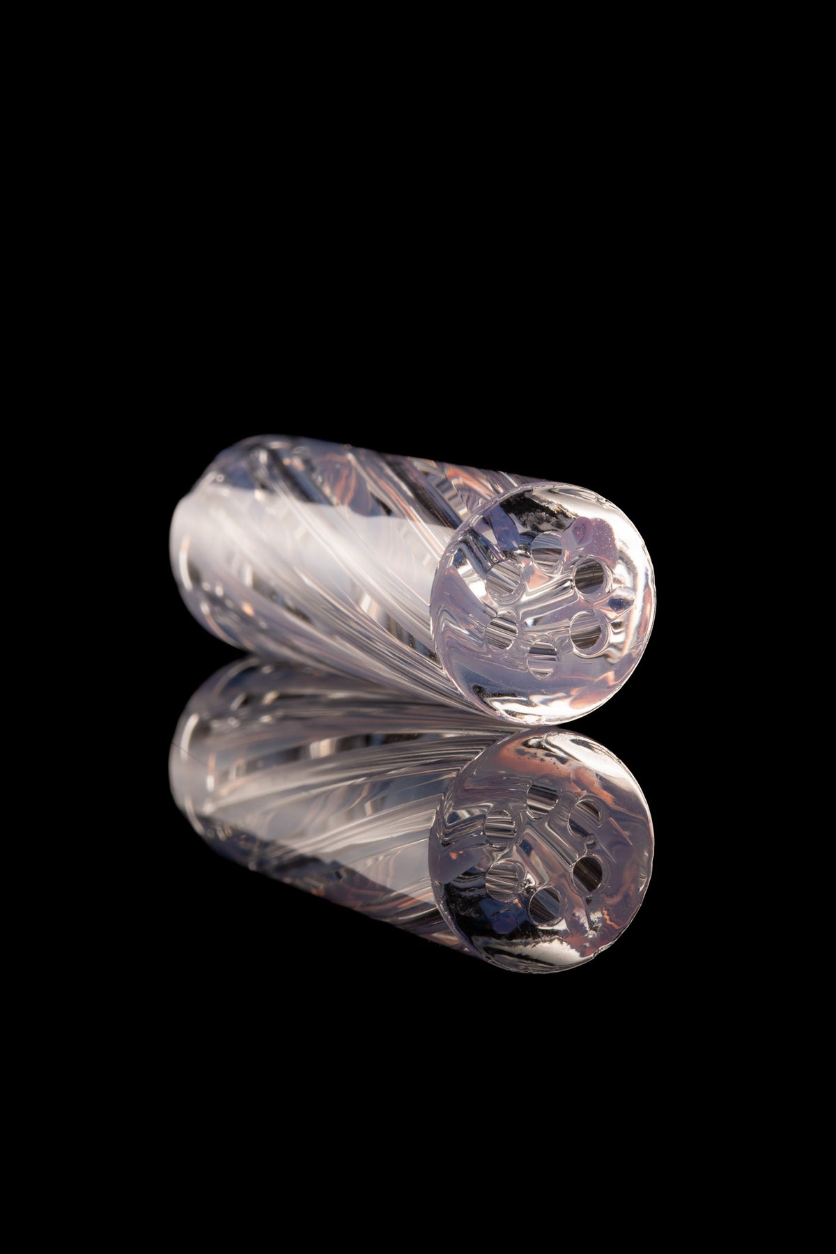 Kitty Meow Glass - 6 Hole Joint Tip - 10mm x 30mm - Purple