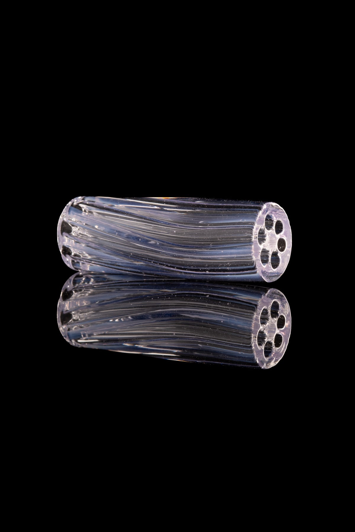 Kitty Meow Glass - 6 Hole Joint Tip - 11mm x 30mm - Purple - 2