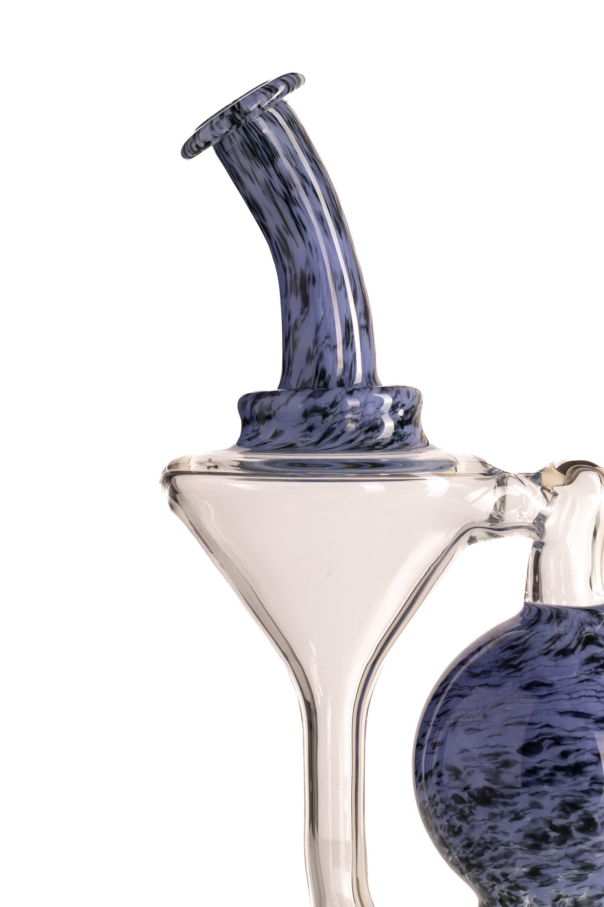 Mastah Glass - 14mm Recycler w/ Frit - Skyline/Galaxy