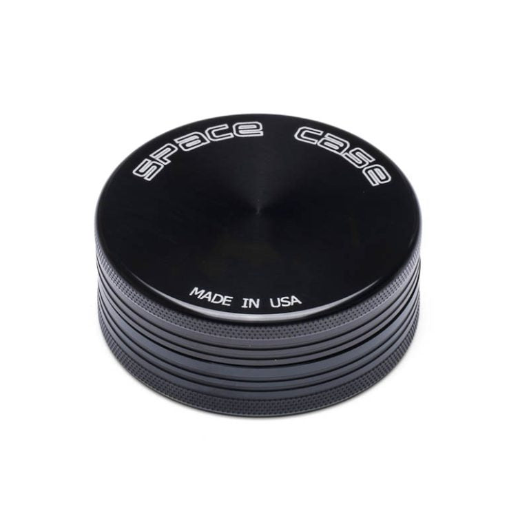 Space Case - Large Black 2-Piece Titanium Grinder