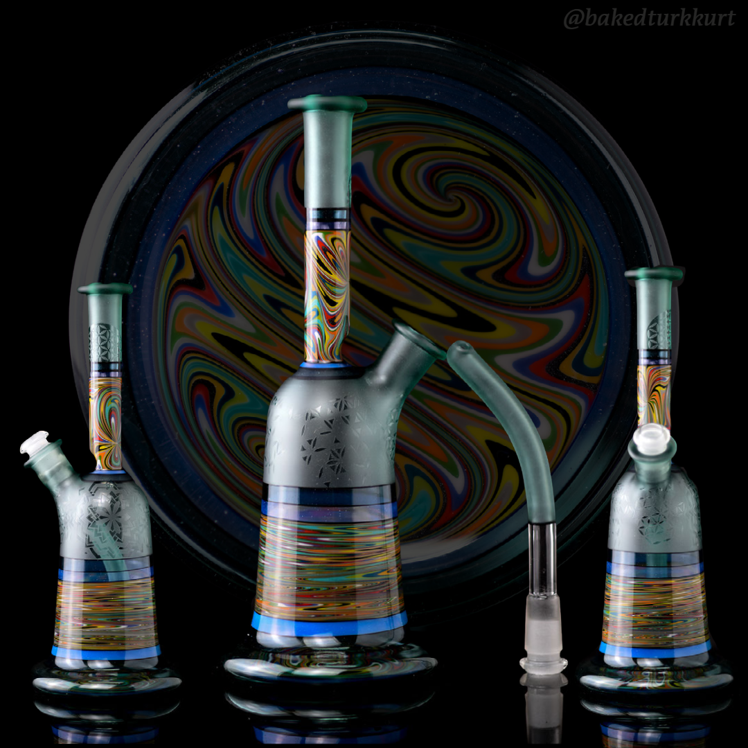 Thill Glassworks - Nemo Wig Wag Carved Mini Tube