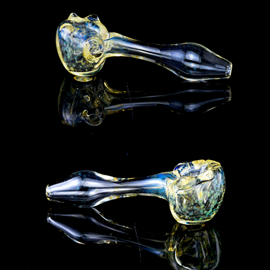 Woodtick Glass - Horned Dry Spoon Pipe - 7