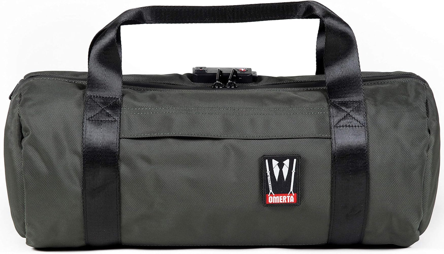 Dimebags - The Brigata | Omerta Smell-Proof Duffle | Combo Lock | Padded Tube 15"