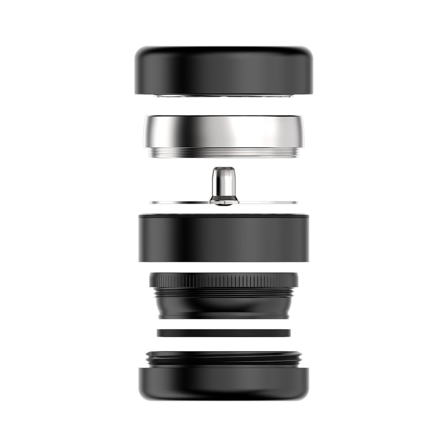 Flower Mill - Next-Gen Premium 2.5" Stainless Series - Black