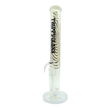 Trippy Glass - 17" Holographic Double Inline Straight Tube