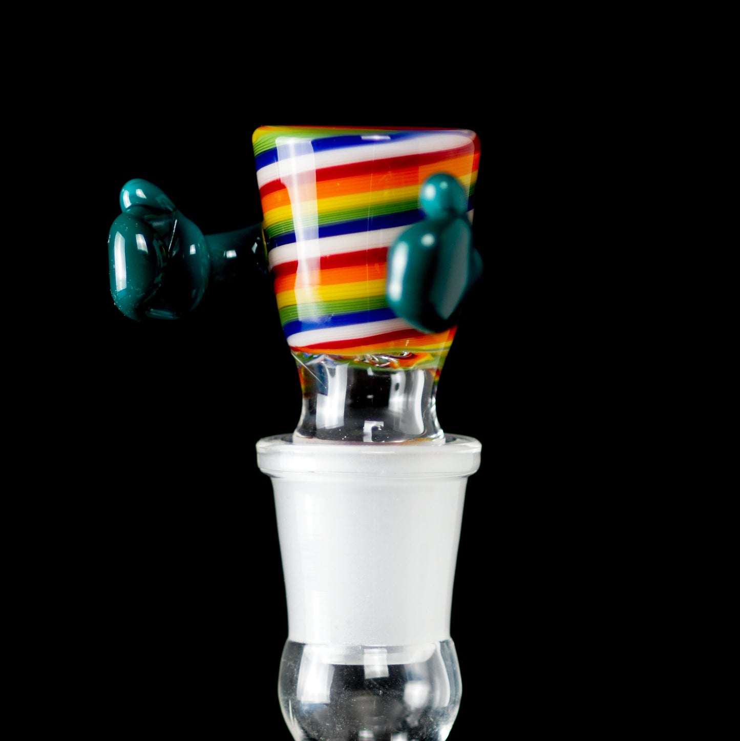 Kirill Glass - 18mm Line Worked 4 Hole Slide “ 2