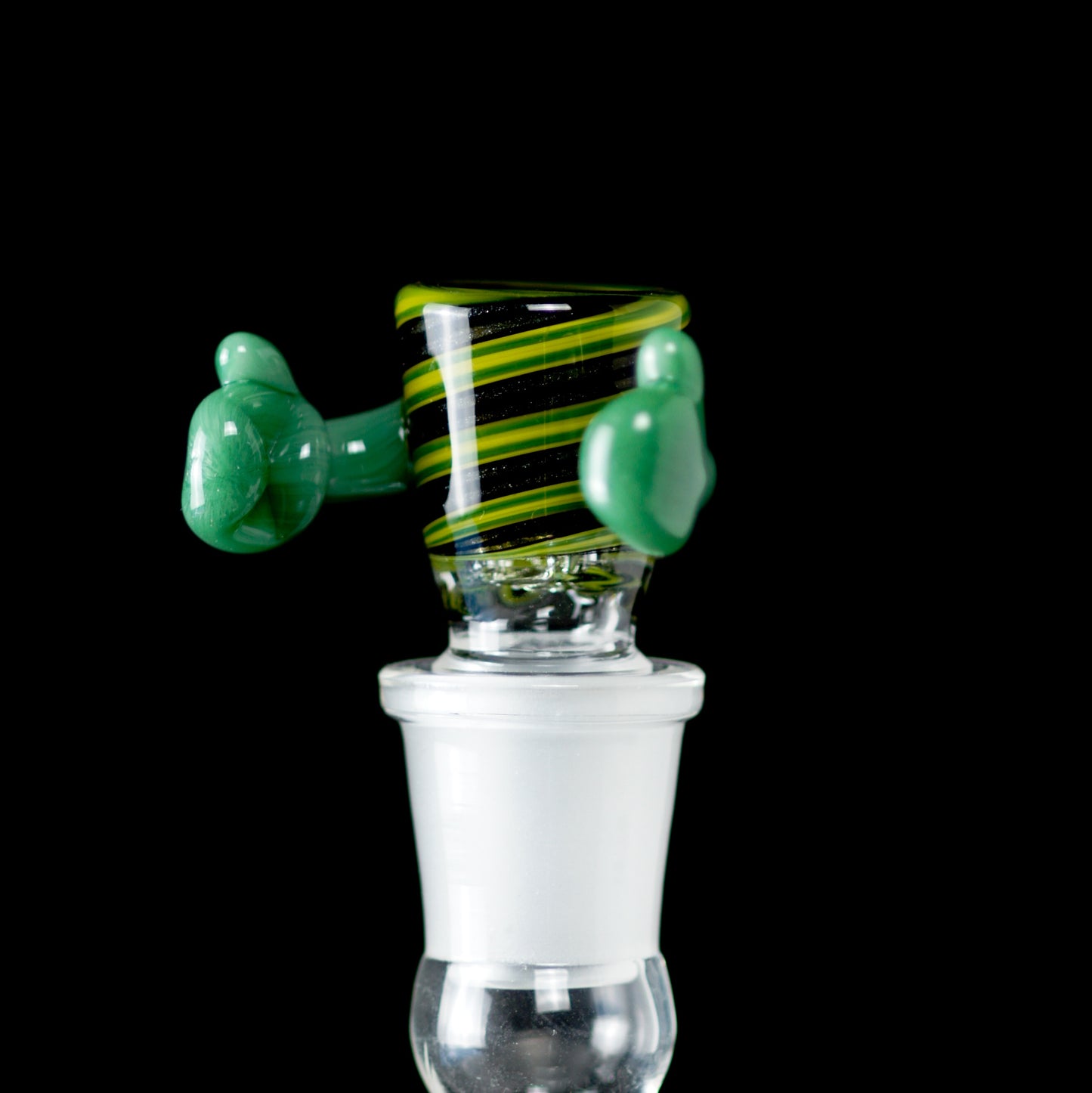 Kirill Glass -18mm Line Worked 3 Hole Slide - 5