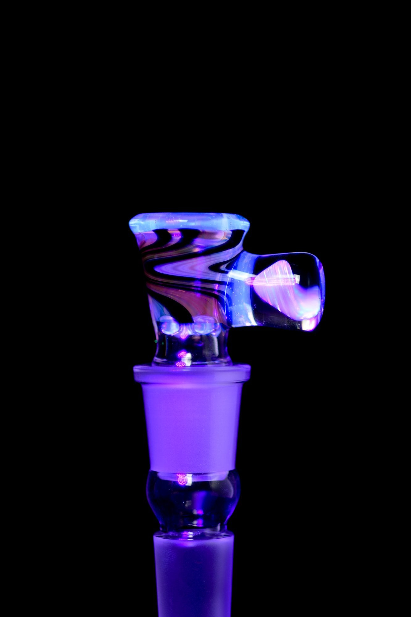 Rob Biglin - 18mm Fumed Linework 4 Hole Slide W/ Opal Handle - 1