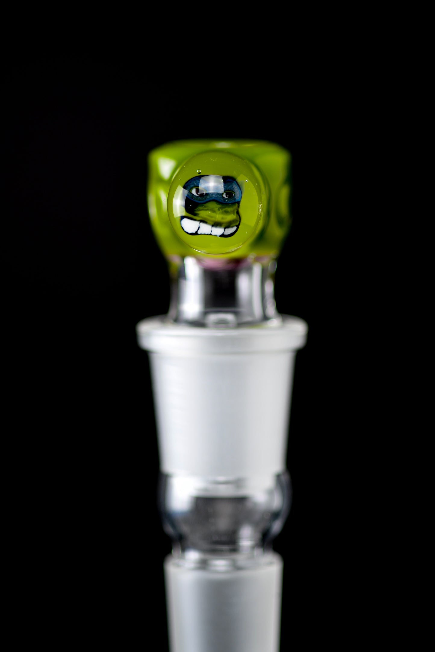 Tombstoned Glass - 18mm 4 Hole Tmnt Slide - Leonardo